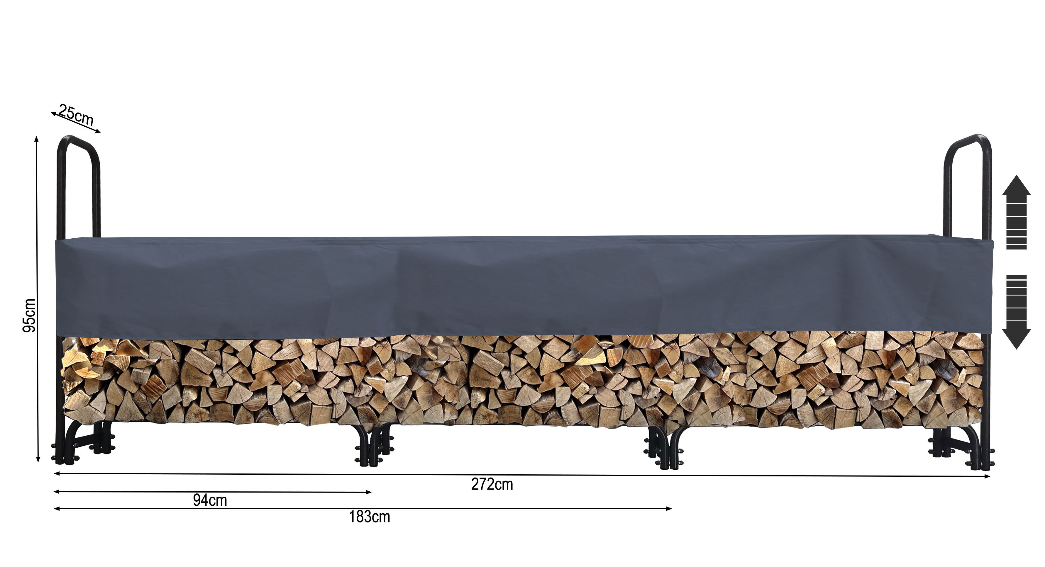 Quick Star Kaminholzregal Kaminholzregal 272 x günstig online kaufen