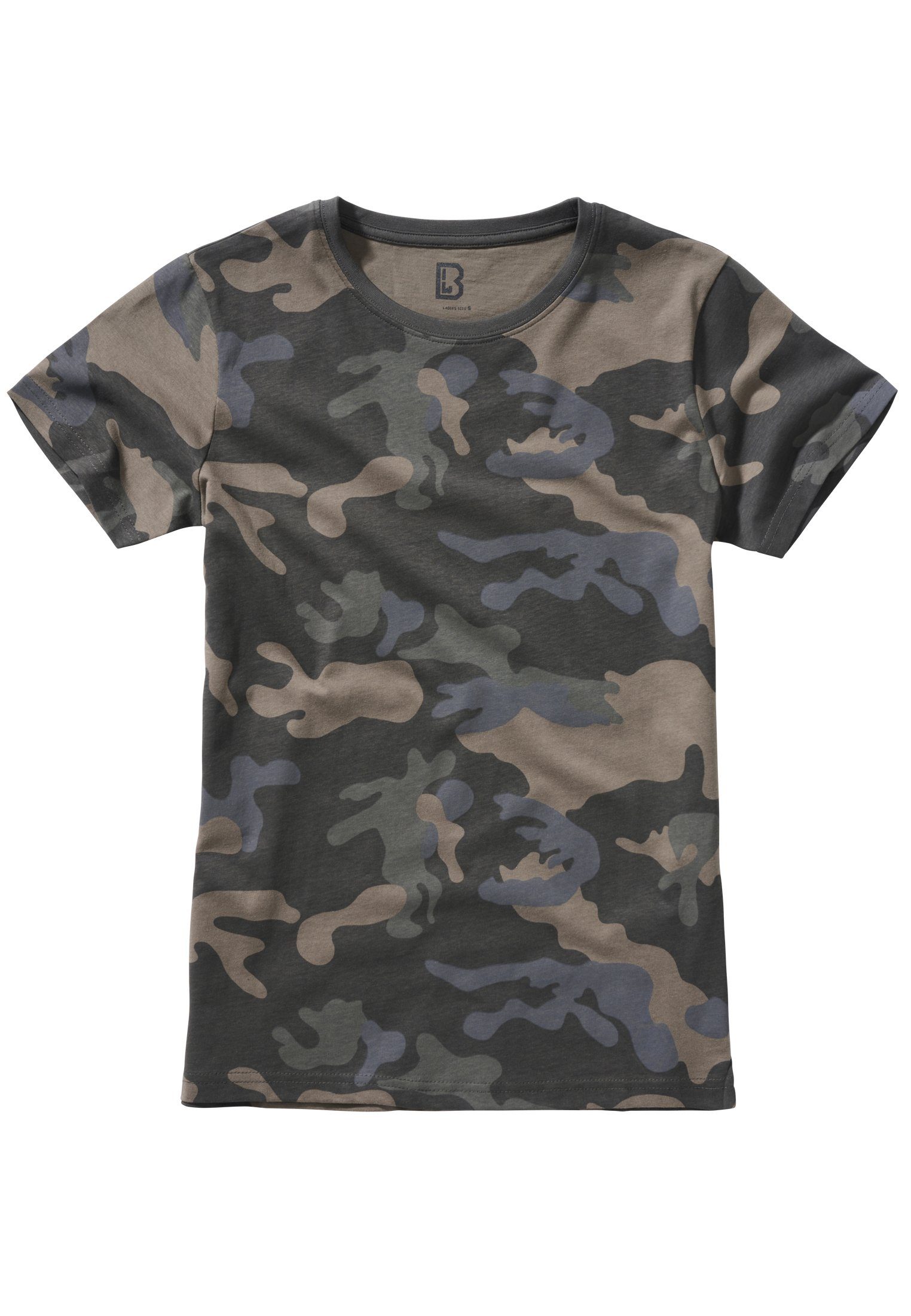 Brandit Kurzarmshirt Damen Ladies T-Shirt (1-tlg) darkcamouflage | 