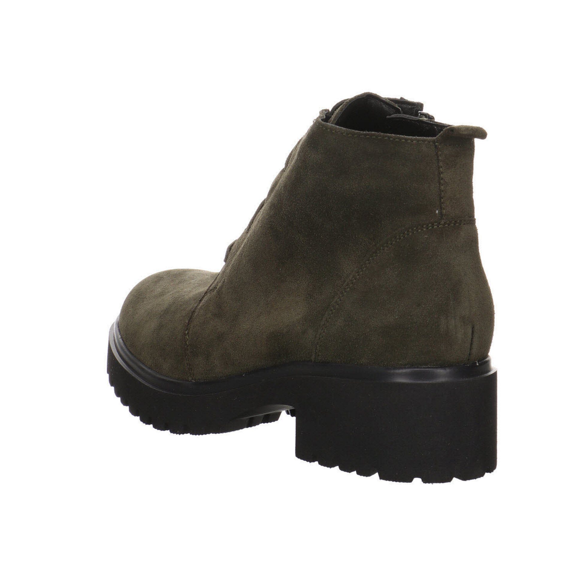 Waldläufer Damen Stiefeletten Schuhe Luise Veloursleder Schnürstiefelette FICHTE Schnürboots