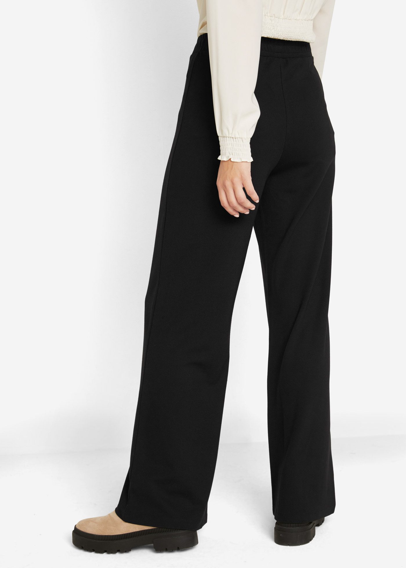 bonprix Schlupfhose aus Viskosemix, mit Gummibund, Loose fit Passform, Casual Stil