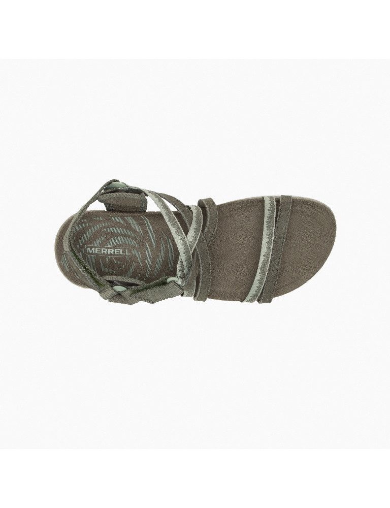 Merrell Terran 3 Cush Lattice Nubukleder olivegrün Damen Sandale