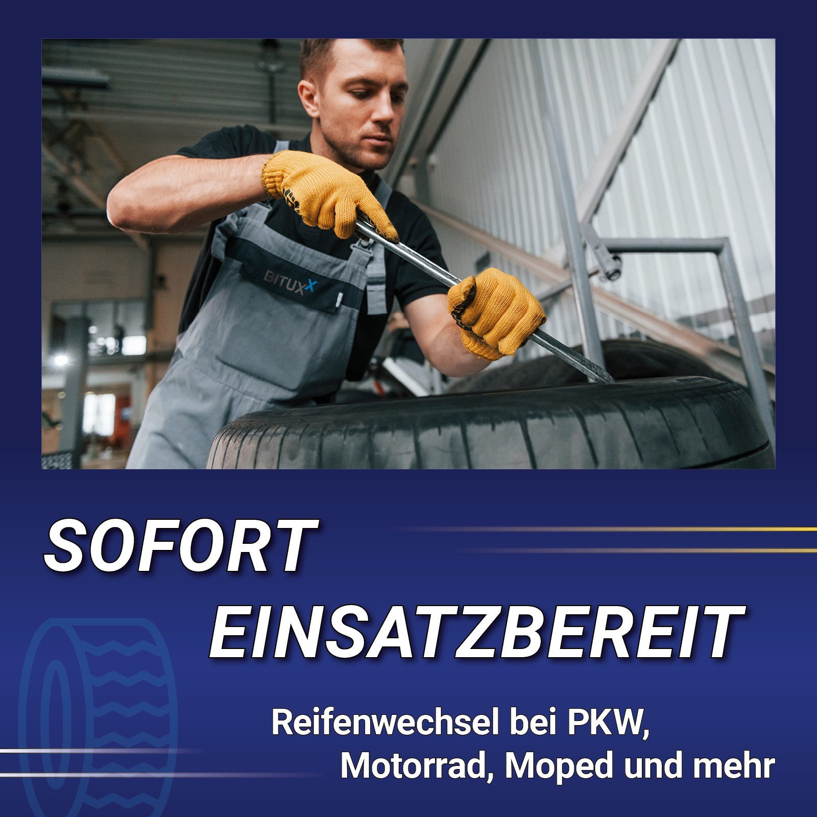 Bituxx Reifenmontierhilfe 4er Set Montierhebel, 4-tlg., MS-15304 – Bild 4 von 5