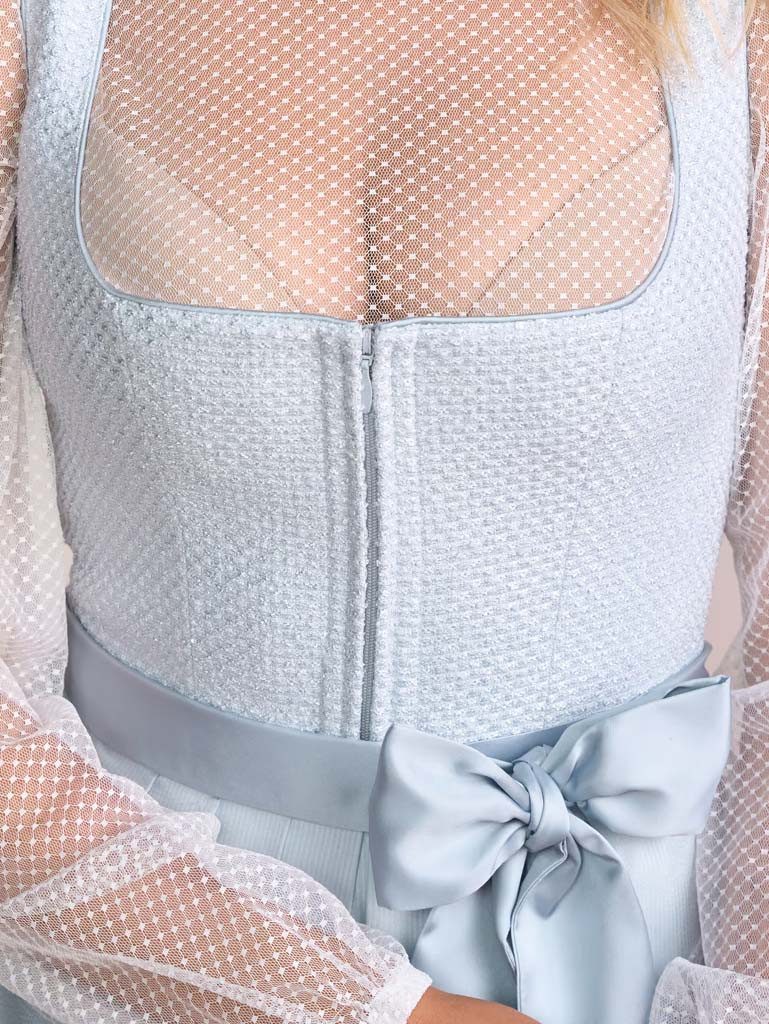 Krüger Madl Dirndl Dirndl Velora 60cm Länge hellblau