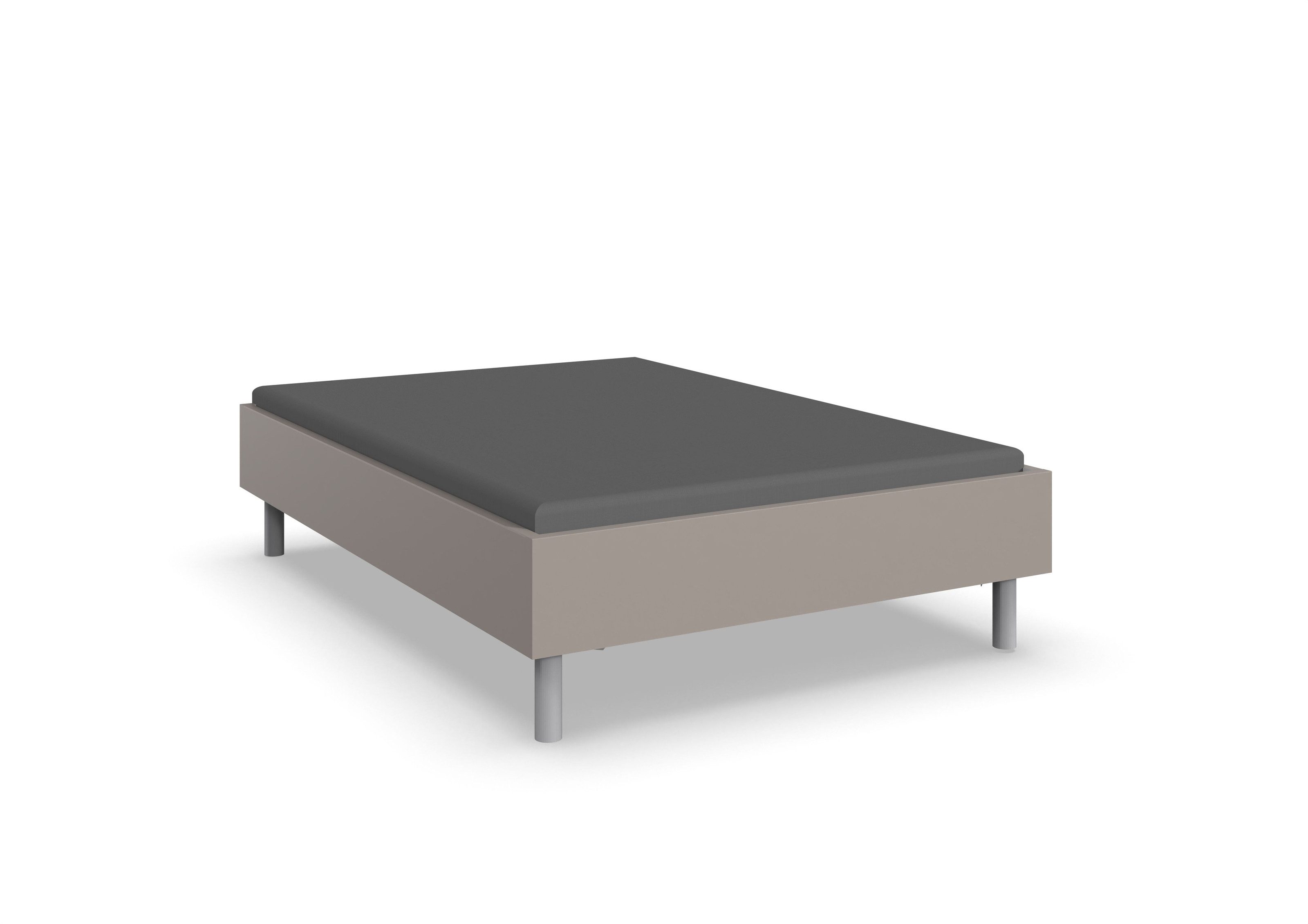 freiraum Bettgestell Easy Beds Comfort, Liegefläche 140x200cm, SAHARAGRAU - 149x46x210cm (BxHxT)