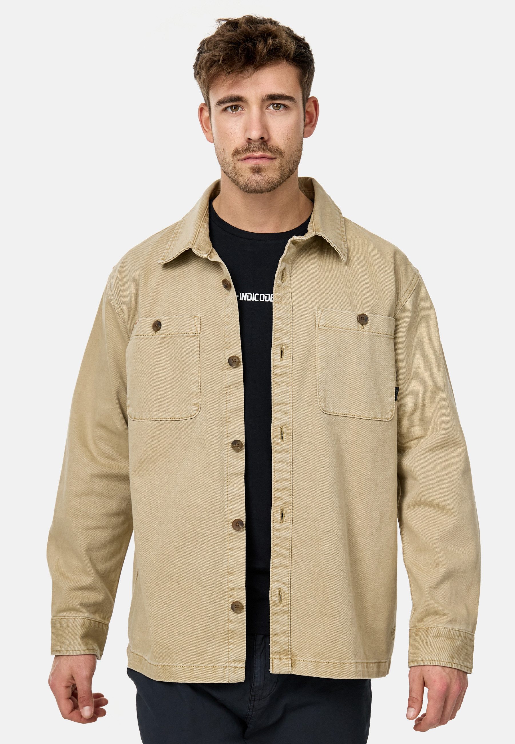 Indicode Sommerjacke INBrendan mit klassischem Hemdkragen günstig online kaufen