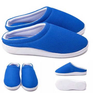 Best Direct® Stepluxe® Slippers Summer Slipper (2-tlg) Gel Schuh mit Bambusfasern, blau, 35-46, Mesh, atmungsaktiv