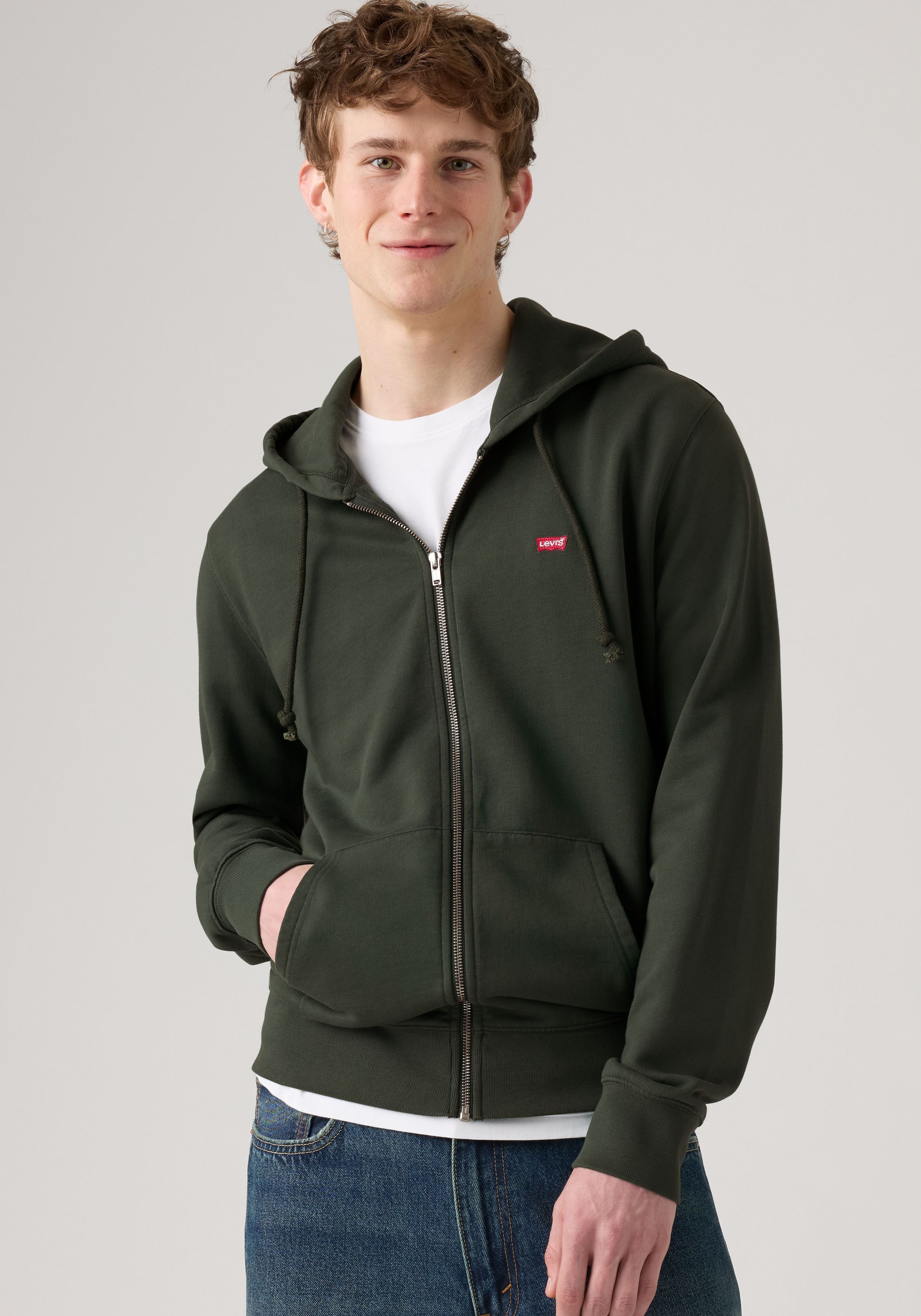 Levi's® Kapuzensweatjacke NEW ORIGINAL ZIP UP mit Logo-Stickerei und Kängurutasche