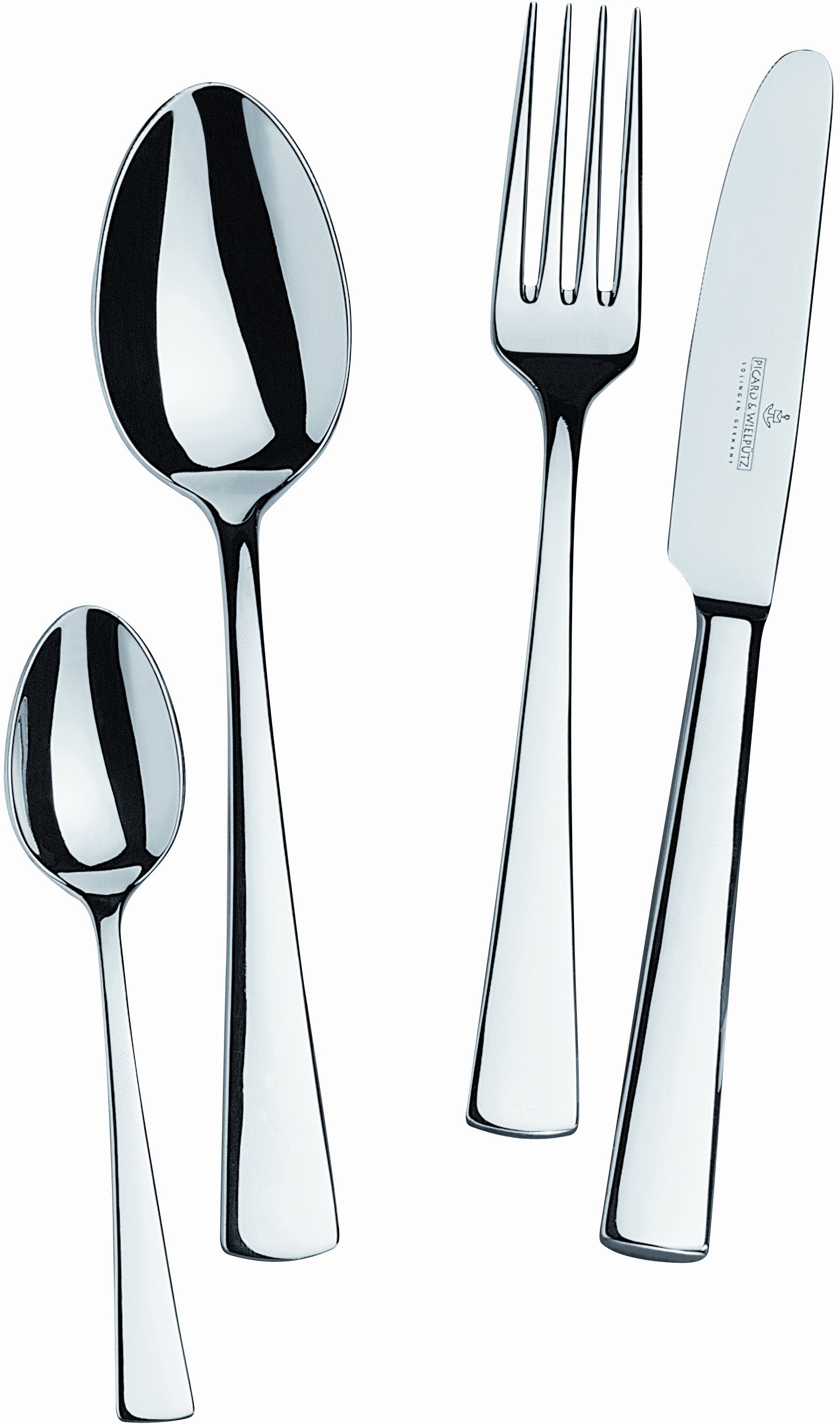 Picard & Wielpütz Solingen Besteck-Set Montego (24-tlg), 6 Personen, Chromnickelstahl 18/10, Made in Germany