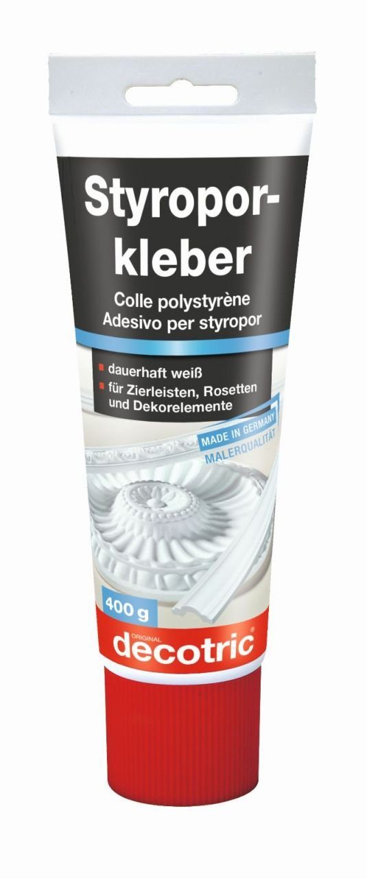decotric® Dispersionskleber Decotric Styroporkleber Tube 400 g, weiß