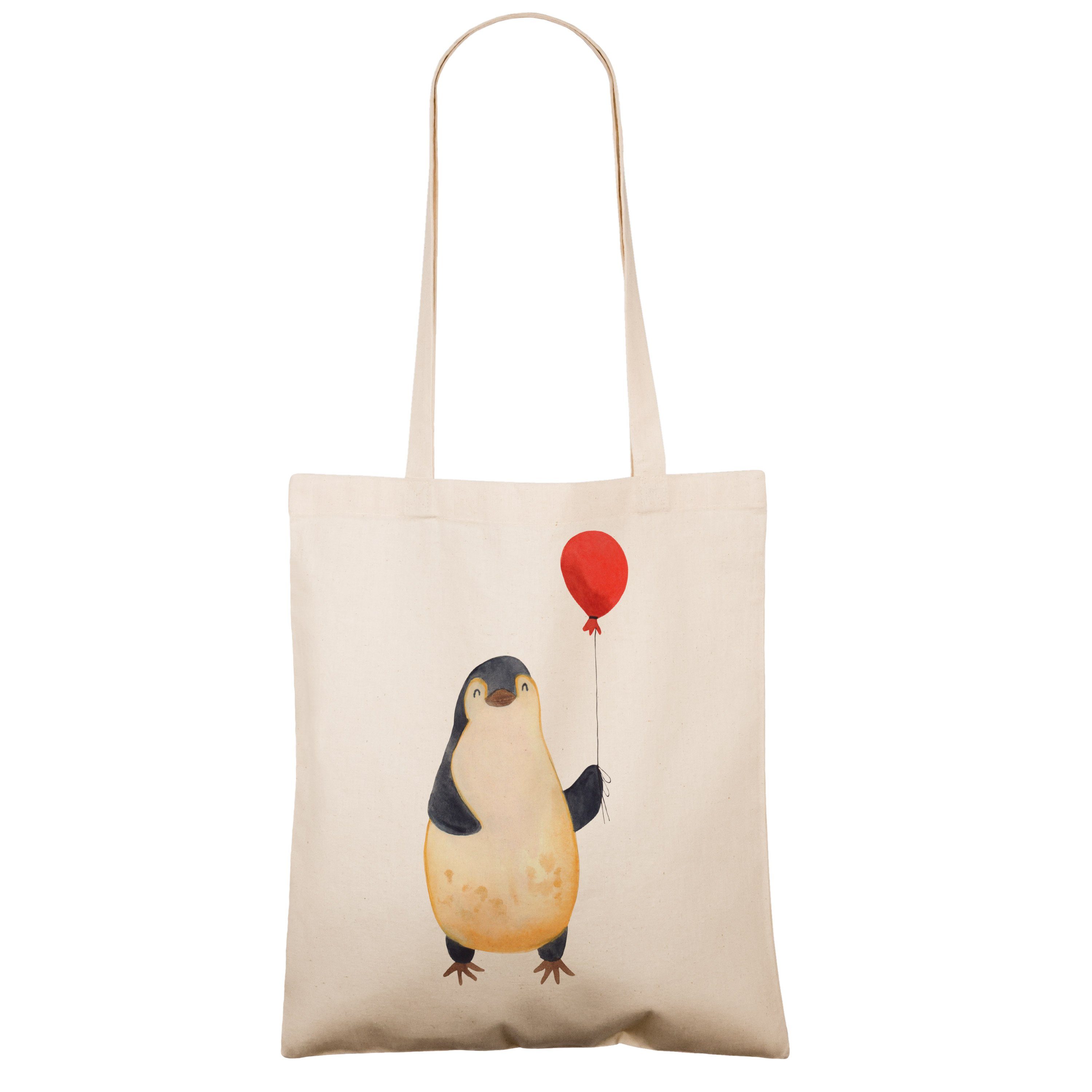 Geschenk, Transparent Pinguin Mr. Glück, neues Panda (1-tlg) & Tragetasche - Laune, - Mrs. gute Luftballon