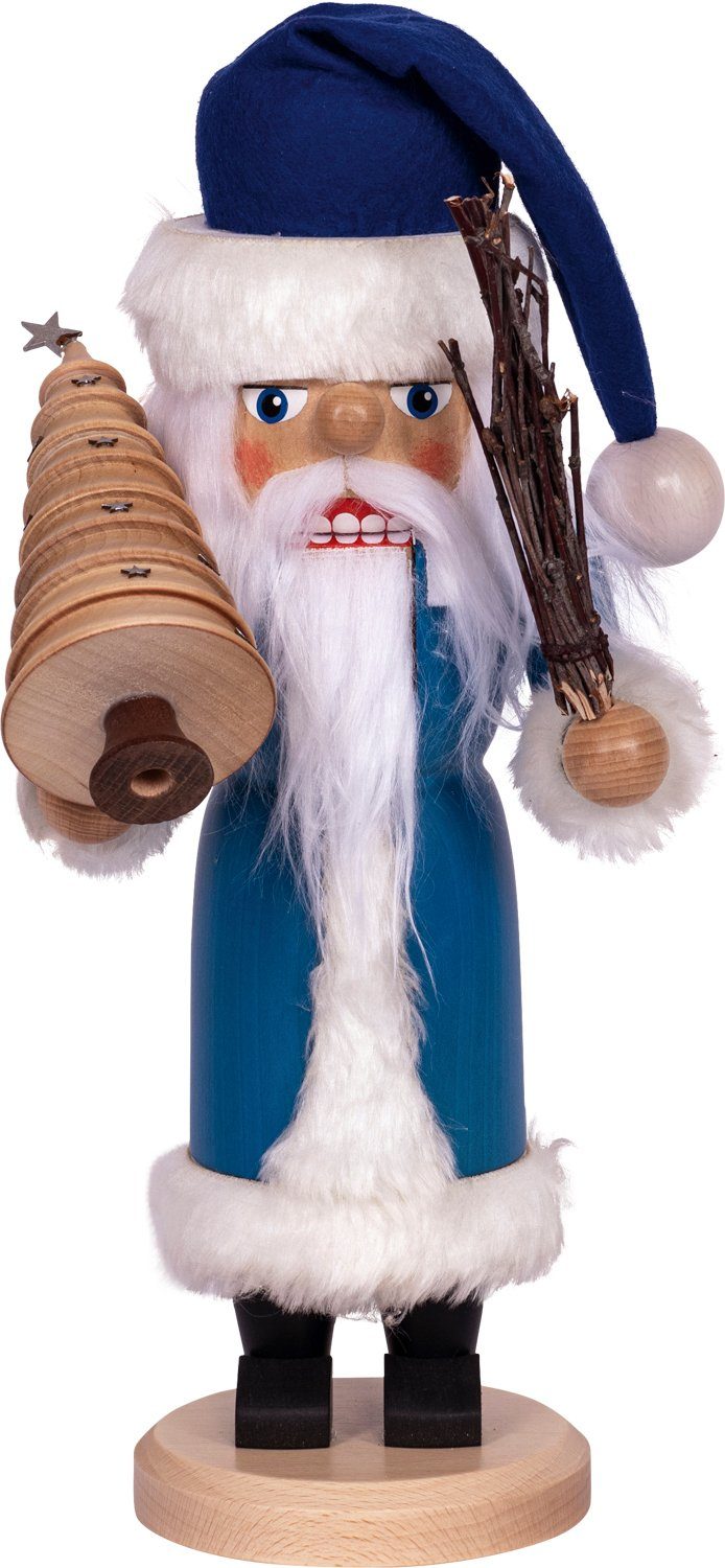 SAICO Original Nussknacker Weihnachtsmann, Maße ca. 14 x 36 x 14 cm Blau