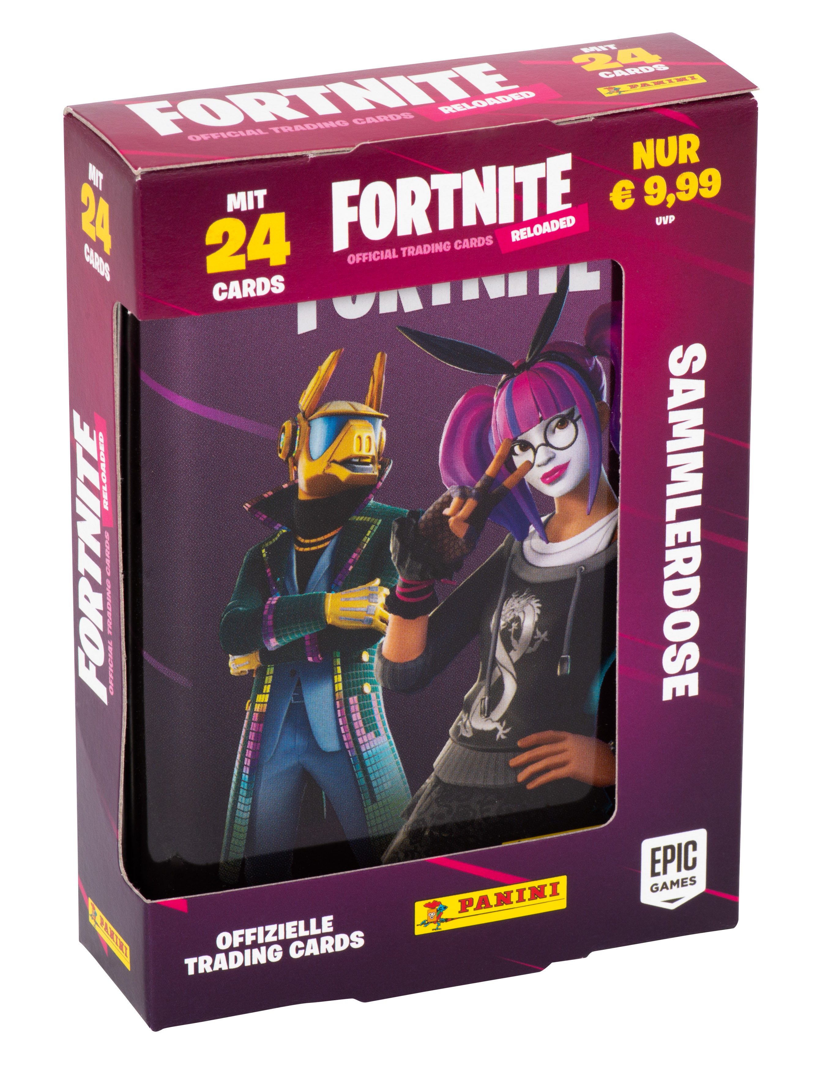 Panini Sammelkarte Fortnite Trading Cards Reloaded - Pocket Tin Dose (NEU & OVP)