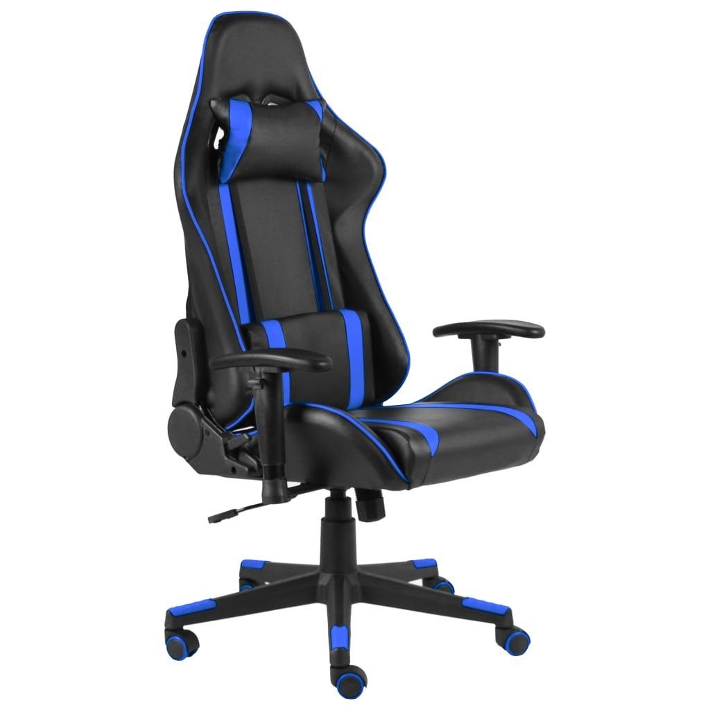 vidaXL Gaming-Stuhl Gaming-Stuhl Drehbar Blau PVC (1 St) Blau | Blau