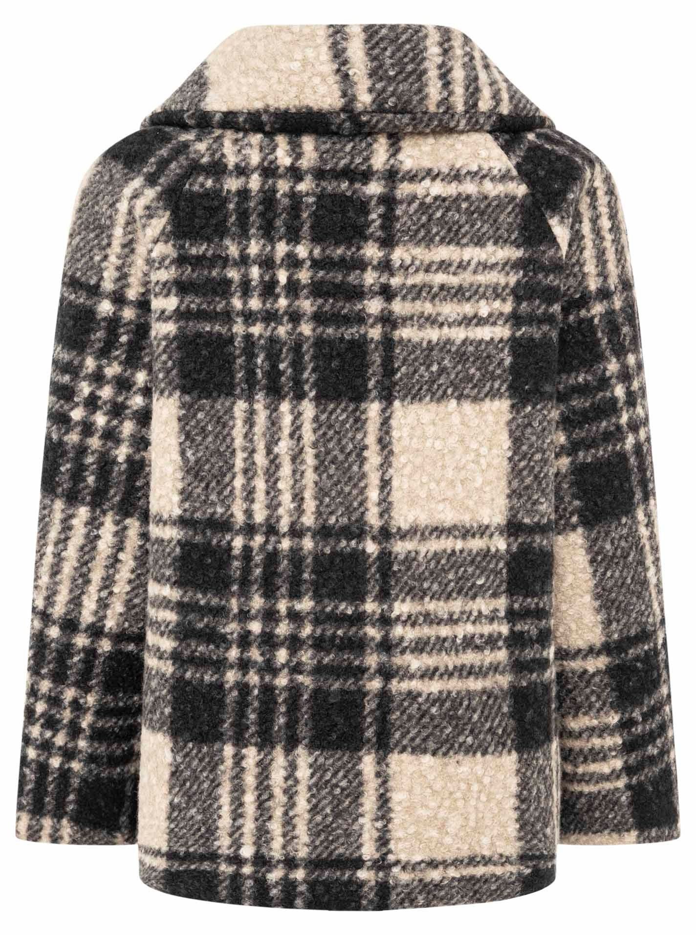 Zwillingsherz Kurzmantel Zwillingsherz Mantel Oversize Karos