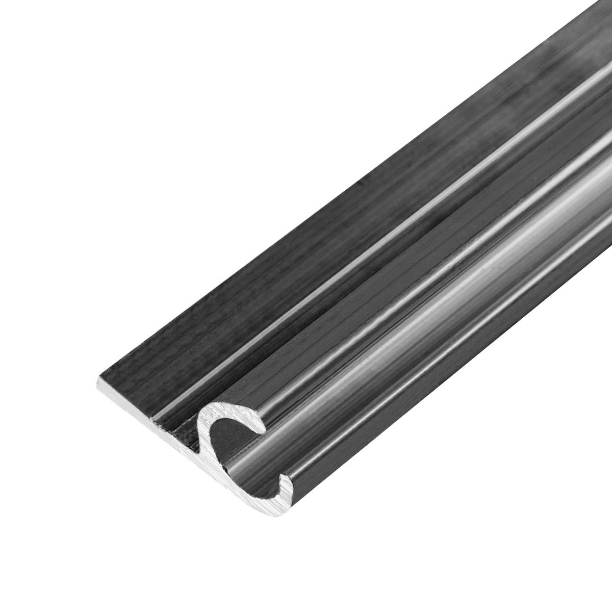 LYSEL® U-Laufschiene Kederschiene Kederleiste Aluminium grau günstig online kaufen