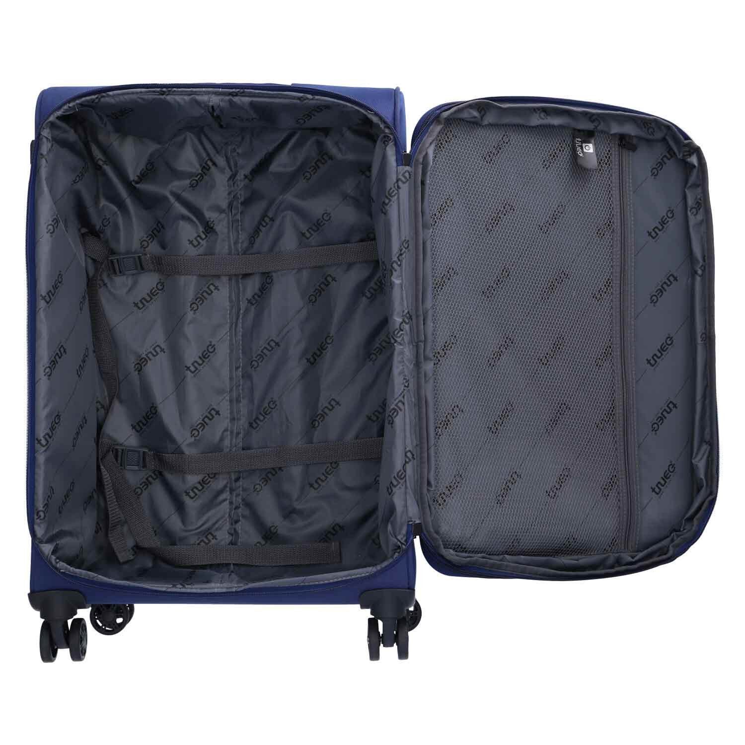 TheTrueC Koffer TheTrueC 3er Kofferset S/M/L Kopenhagen navy, 4 Rollen Roll günstig online kaufen