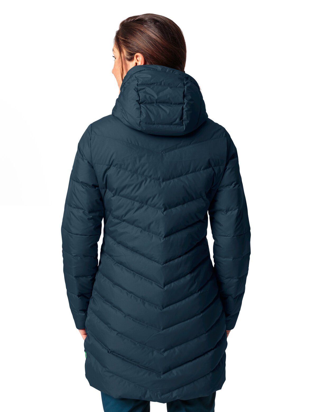 Coat Outdoorjacke kompensiert uni Down Annecy Klimaneutral Women's dark sea VAUDE (1-St)