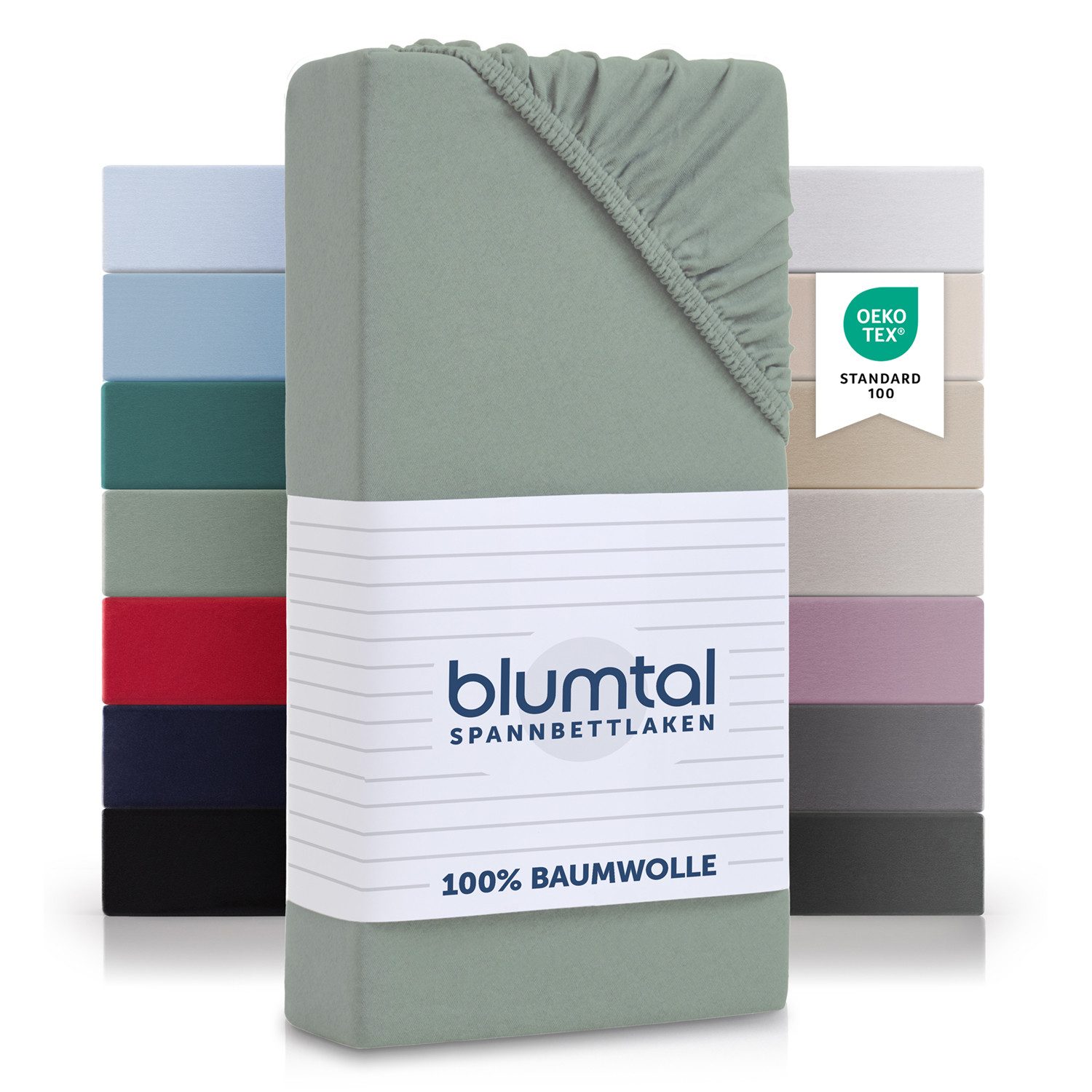 Spannbettlaken Blumtal Basics 100% Baumwolle