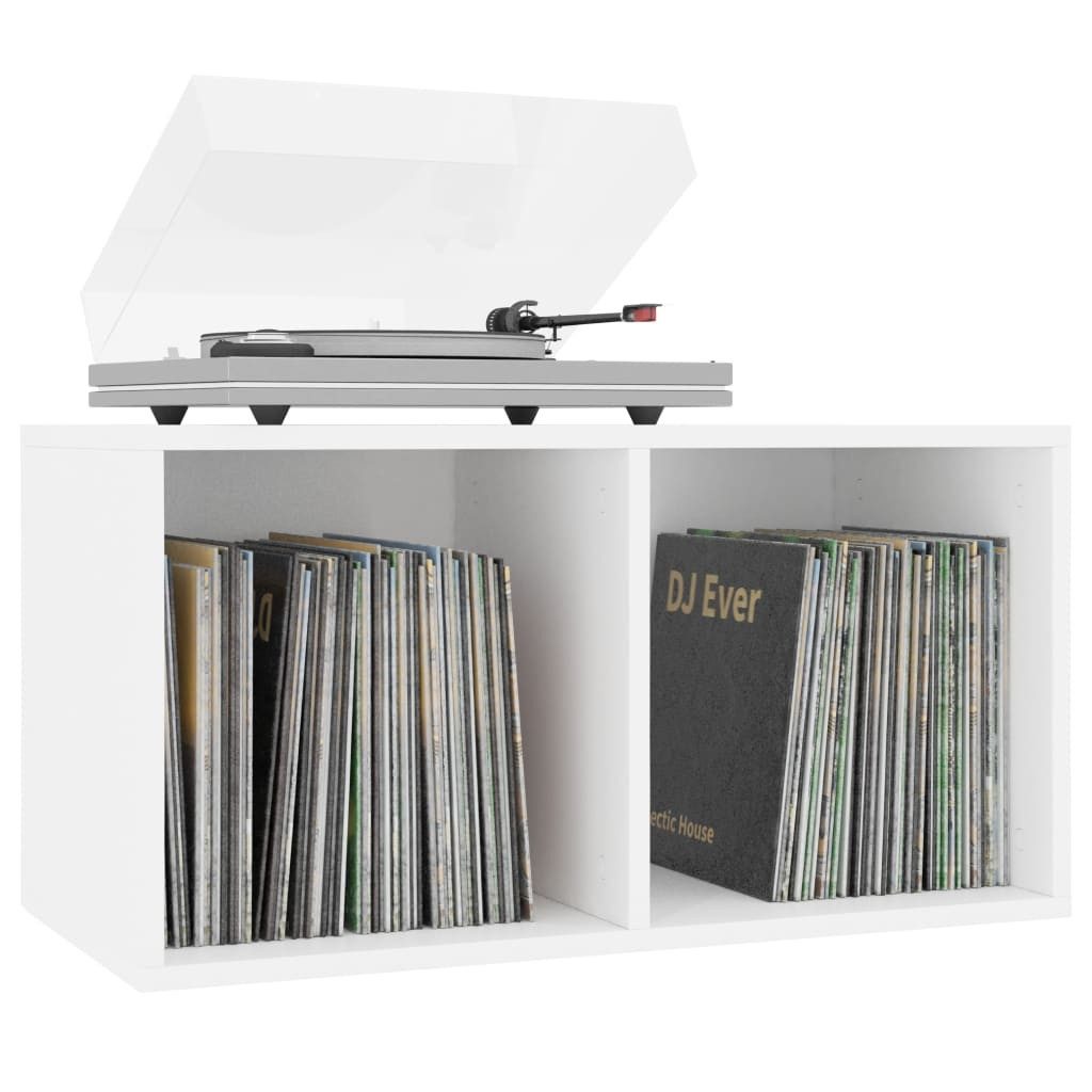 vidaXL Regal Schallplatten-Aufbewahrungsbox Weiß 713436 cm günstig online kaufen