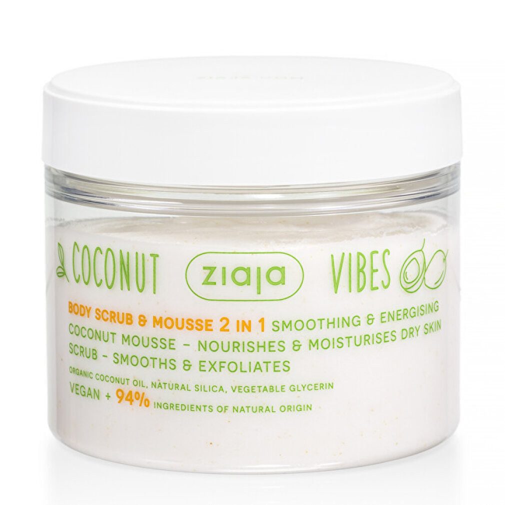 Ziaja Körperpeeling COCONUT & ORANGE VIBES Körperpeeling und Mousse 2 in 1 270 ml