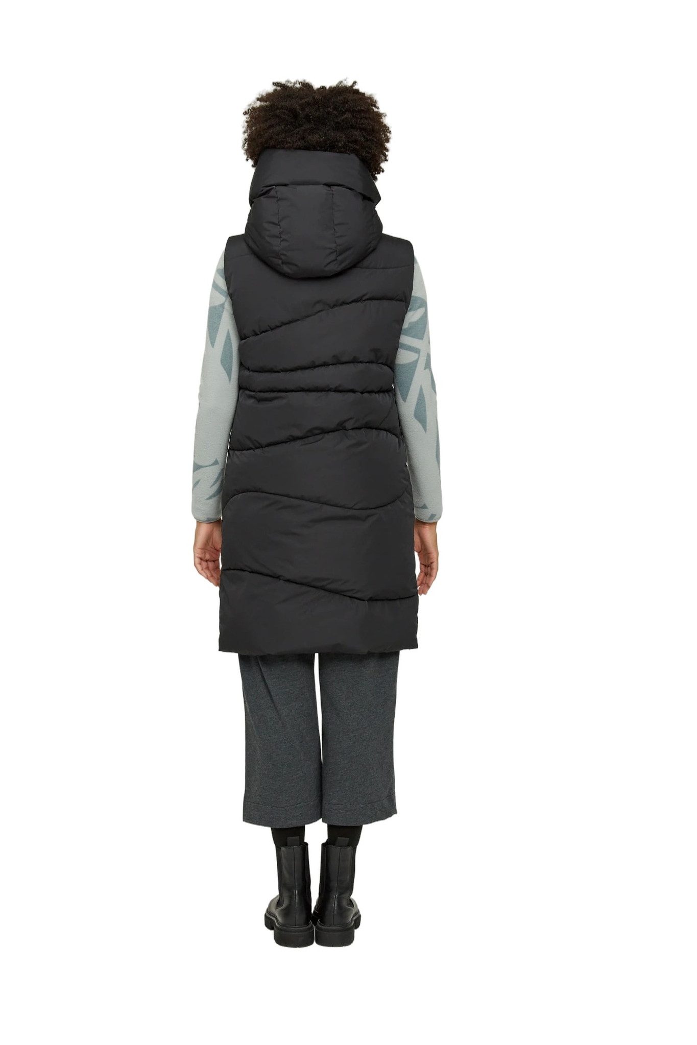 MAZINE Winterjacke WANDA VEST Schwarz Vegane Damen Winterweste