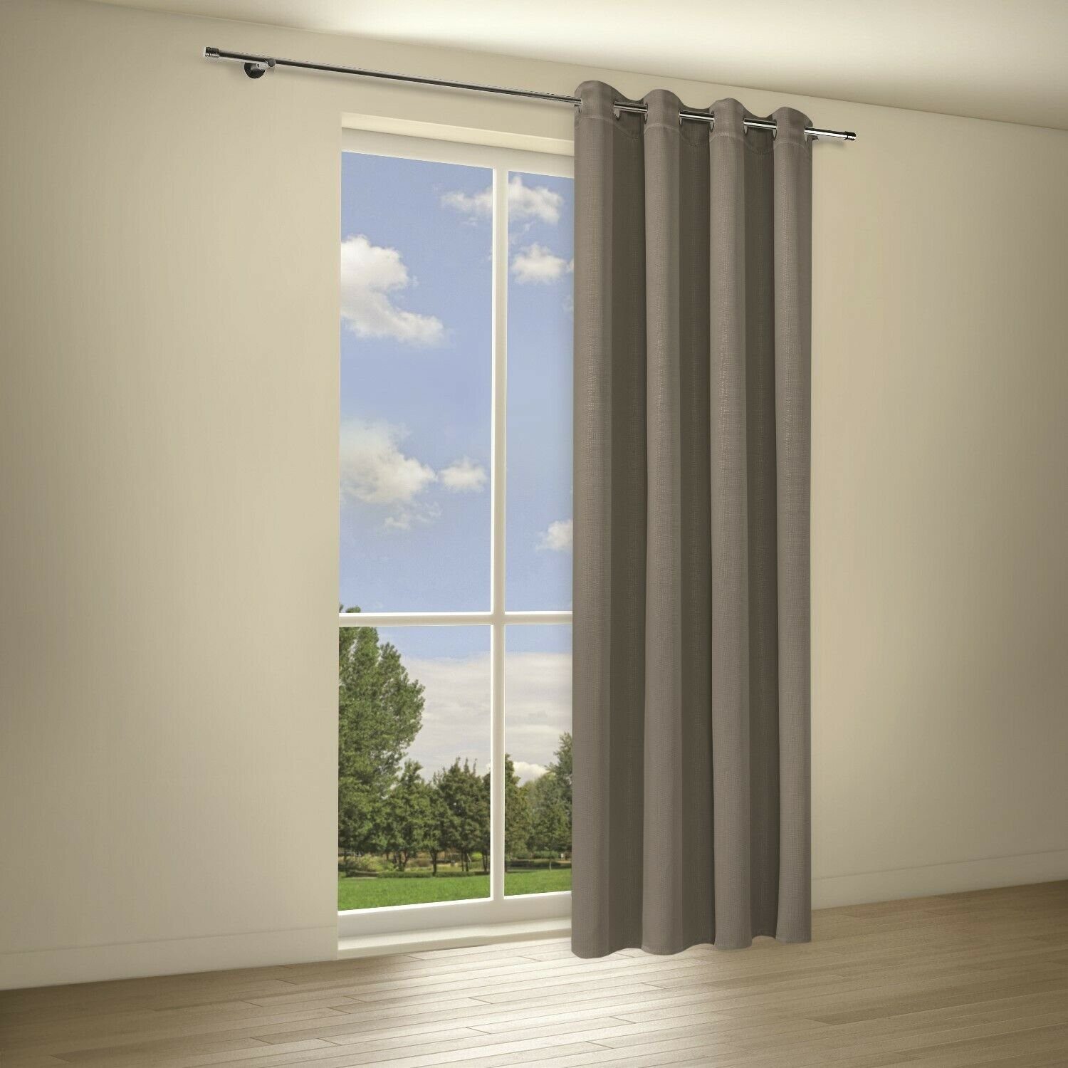 Vorhang BEVERLY Elegante Vorhänge mit Ösen, Ösenschal verdunkelnd 140/235 cm,  Gerster, Ösen (1 St), verdunkelnd