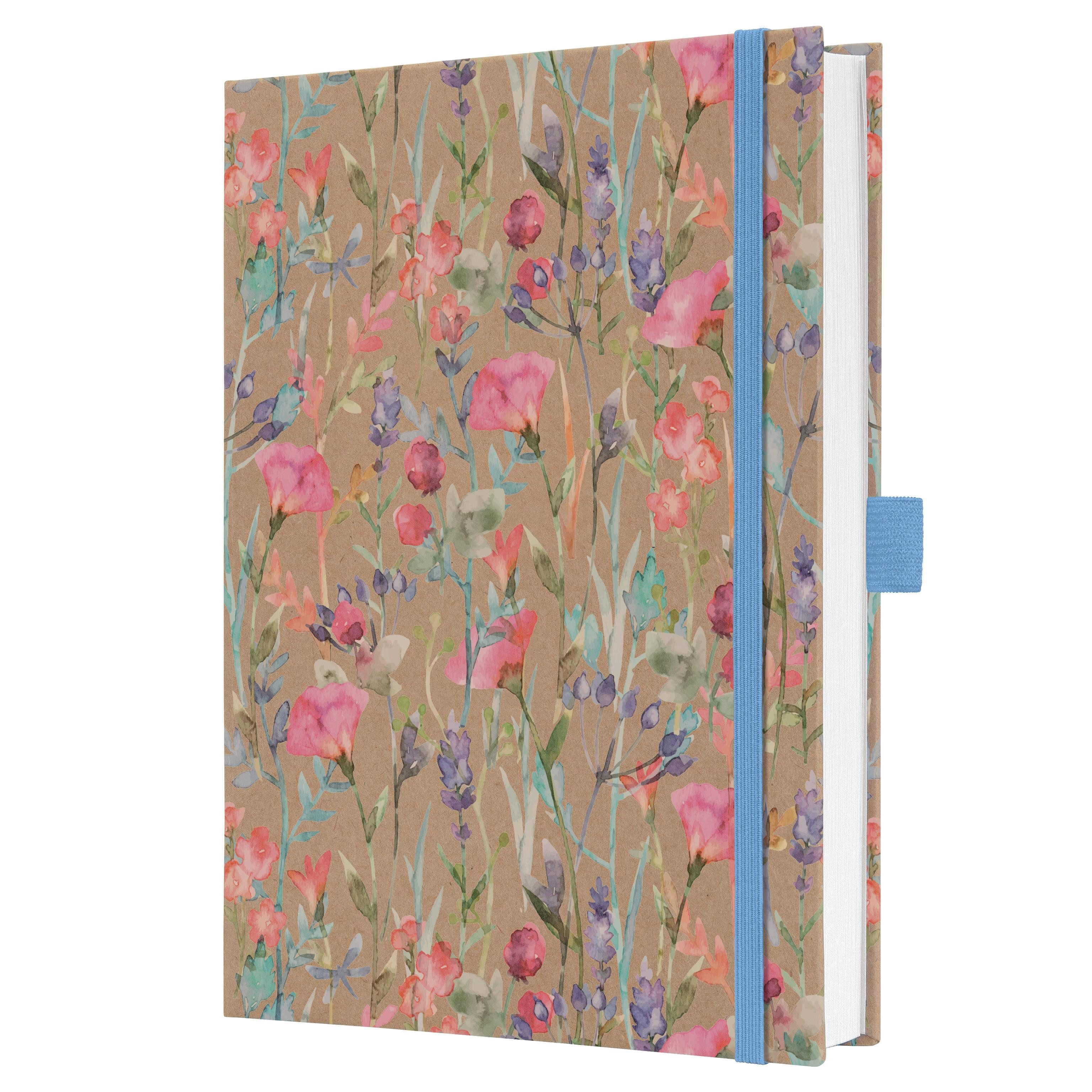 Sigel Collegeblock Notizbuch Jolie Hardcover ca. A5 Pure Wildflowers 192S. liniert 100g