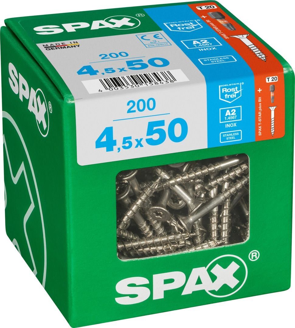 SPAX Holzbauschraube Spax Universalschrauben TX mm 4.5 200 x 50 - 20