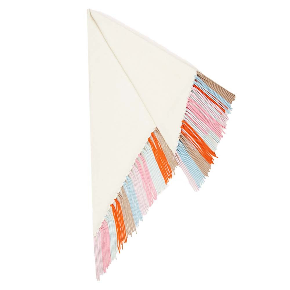 Herzensangelegenheit Dreieckstuch HERZENS Dreieckstuch aus Woll-Kaschmir-Mix mit Farbverlauf und Fransen