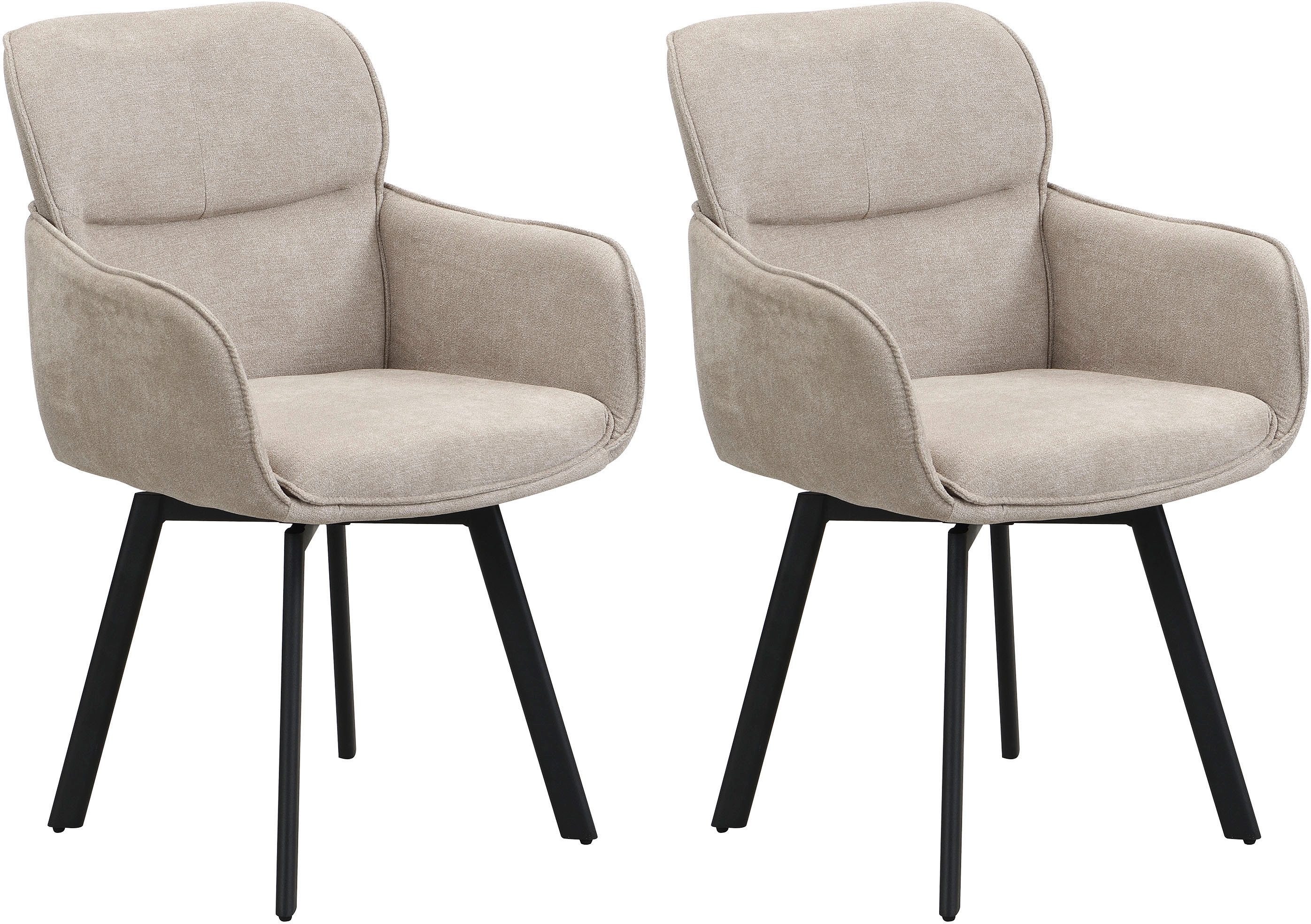 byLIVING Esszimmerstuhl Rico (Set, 2 St), 360 Grad drehbar in verschiedenen günstig online kaufen