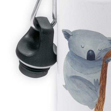 Mr. & Mrs. Panda Trinkflasche Koalabär - Weiß - Geschenk, lustige Sprüche, Gute Laune, schlafen, Ki, Leicht zu öffnen