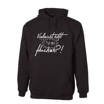 G-graphics Hoodie Vielleicht hilft ja fluchen?! mit trendigem Frontprint, Aufdruck auf der Vorderseite, Spruch/Sprüche/Print/Motiv, für jung & alt