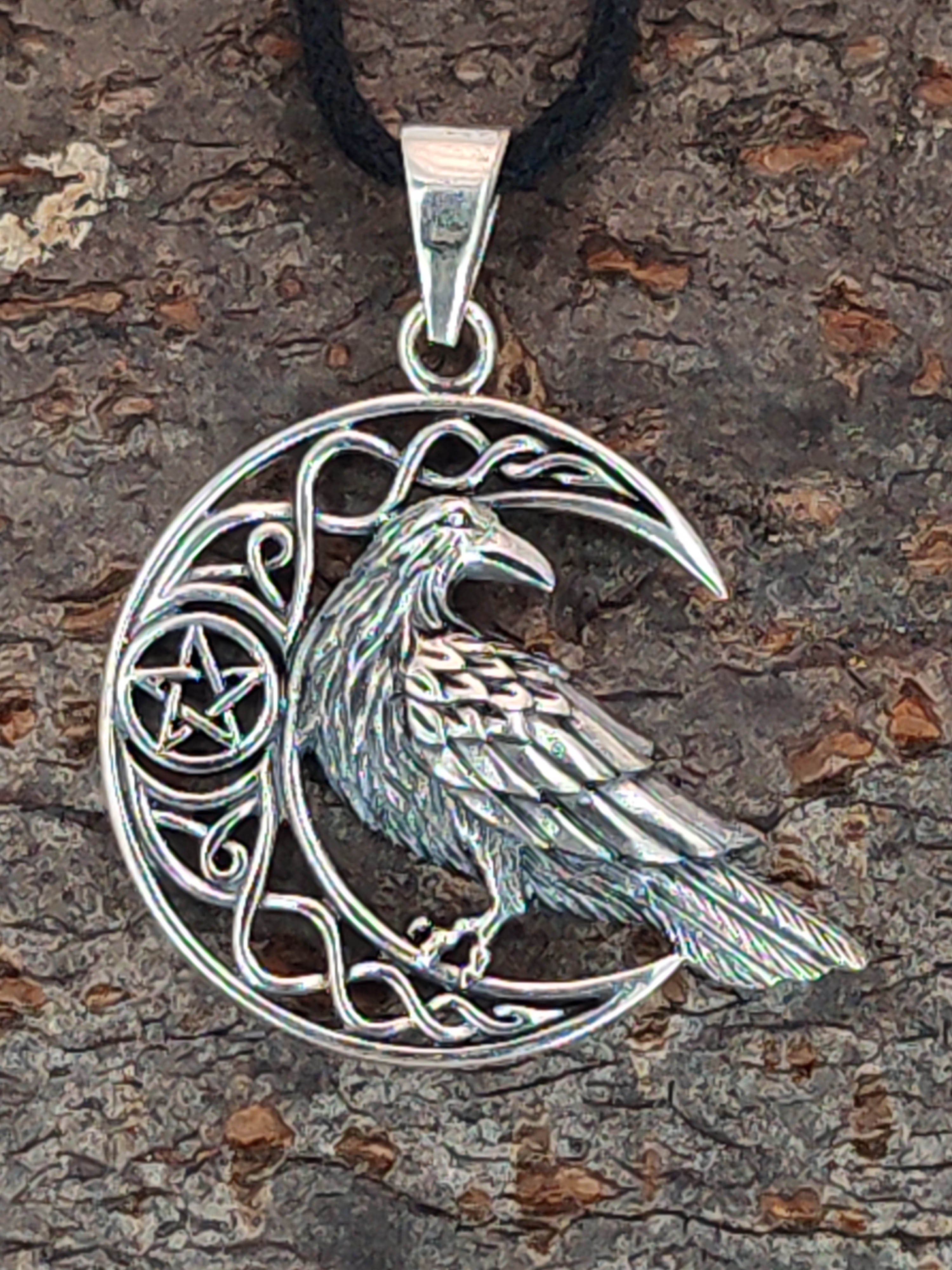 Kiss of Leather Kettenanhänger Odin mit Raben Anhänger 925 Silber Donner Go günstig online kaufen
