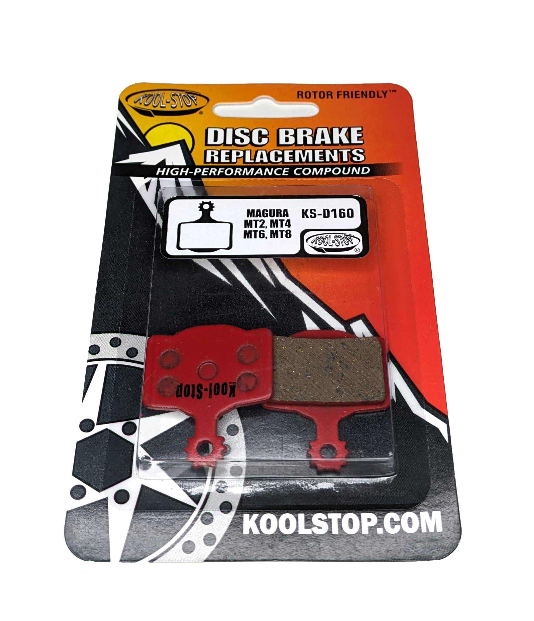 Kool Stop Bremsbelag Kool-Stop Bremsbeläge KS-D160 für Magura MT2 MT4 MT6 MT8