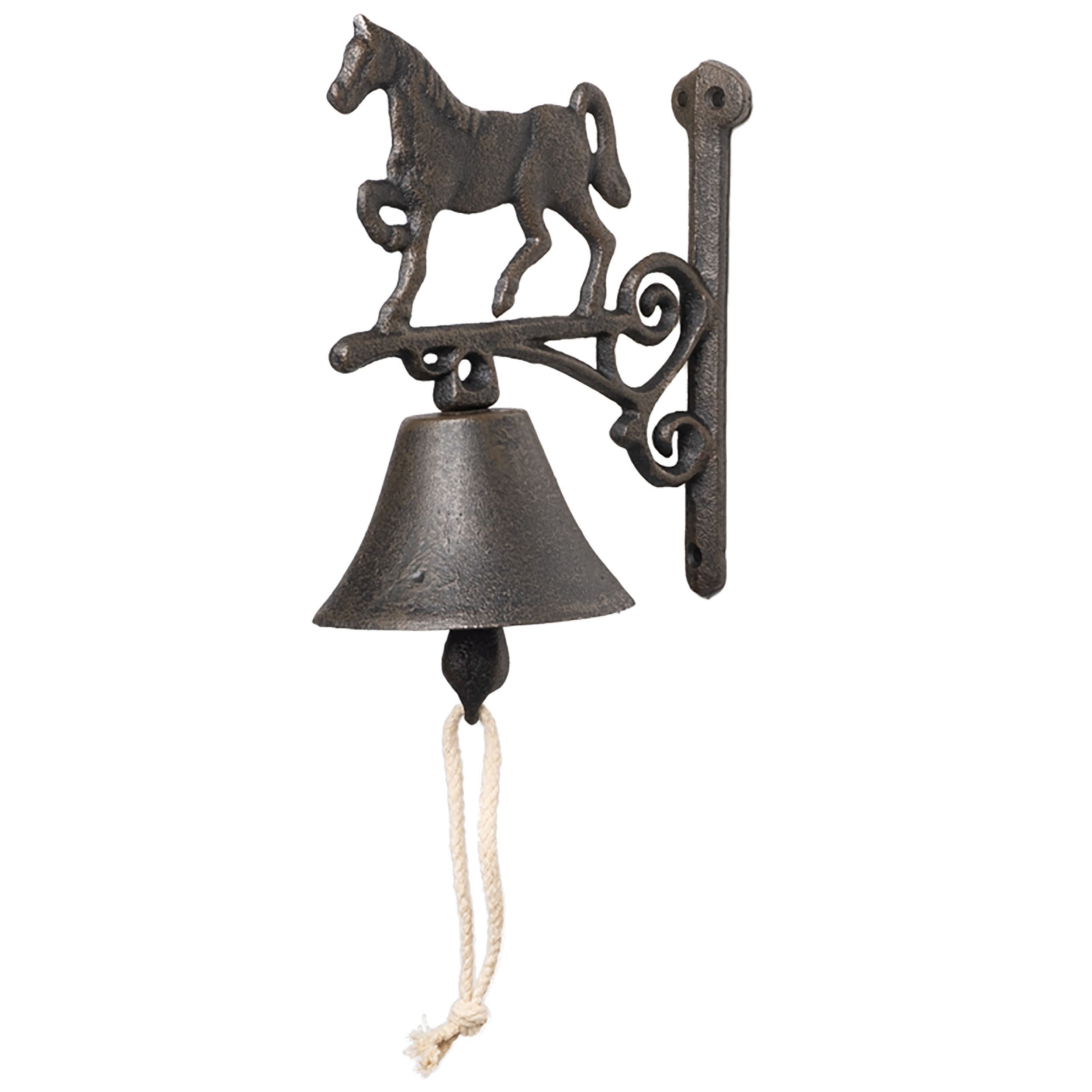 Annastore Dekoobjekt Glocke Gusseisen Wandmontage Türglocke Gartenglocke