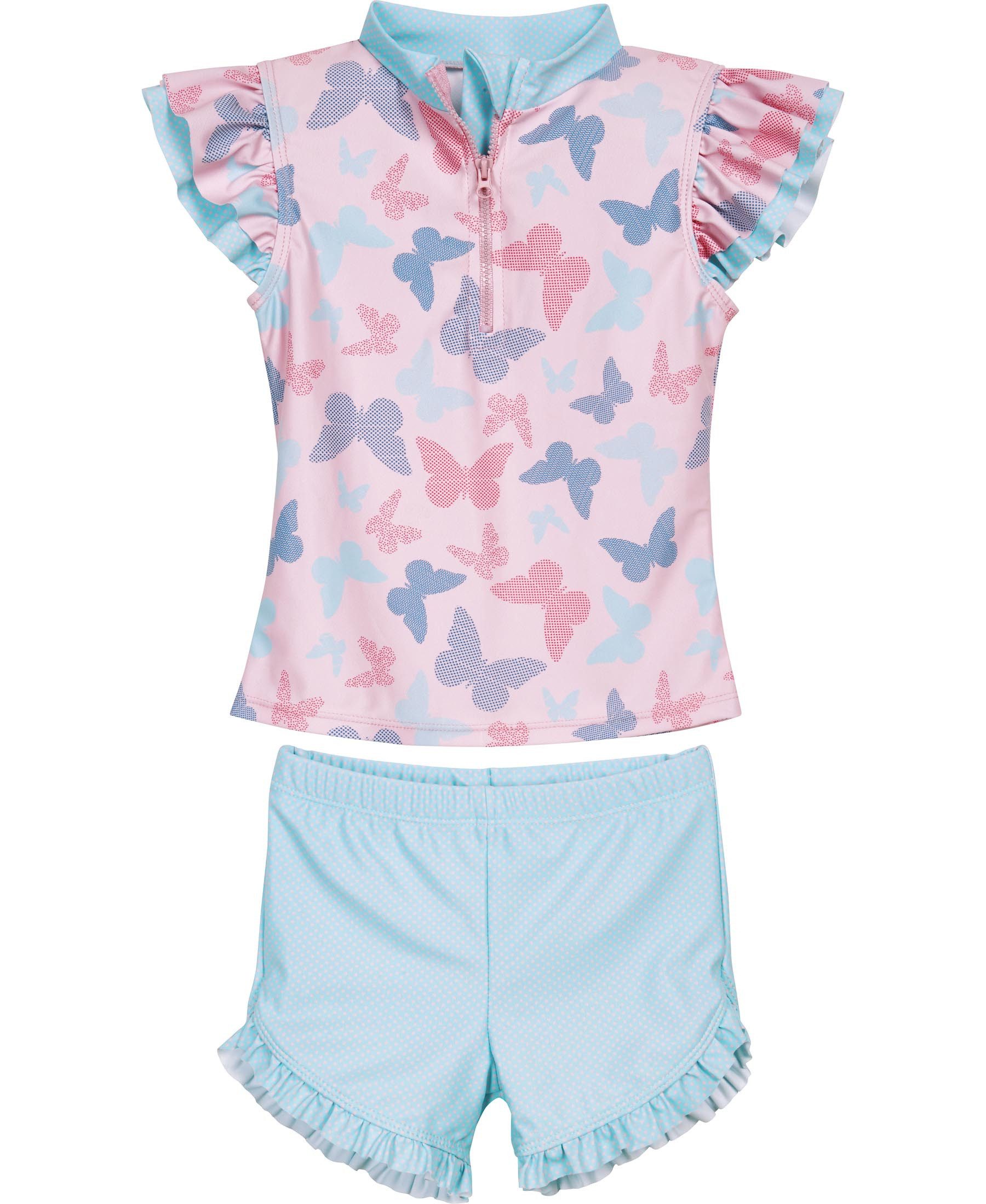 Playshoes Badeanzug UV-Schutz Bade-Set Schmetterlinge