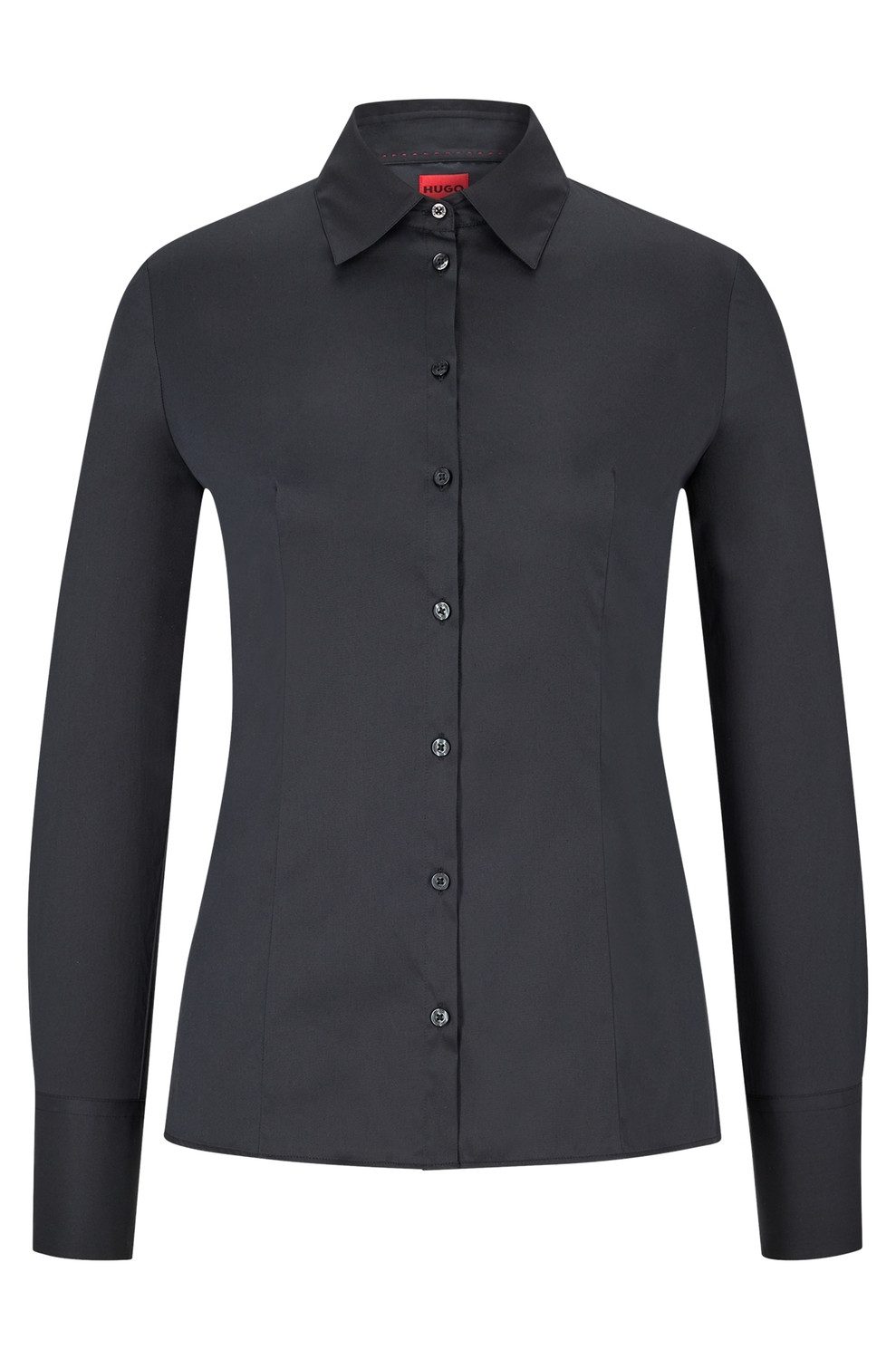 HUGO Blusenshirt The Fitted Shirt 10211515 01, Black