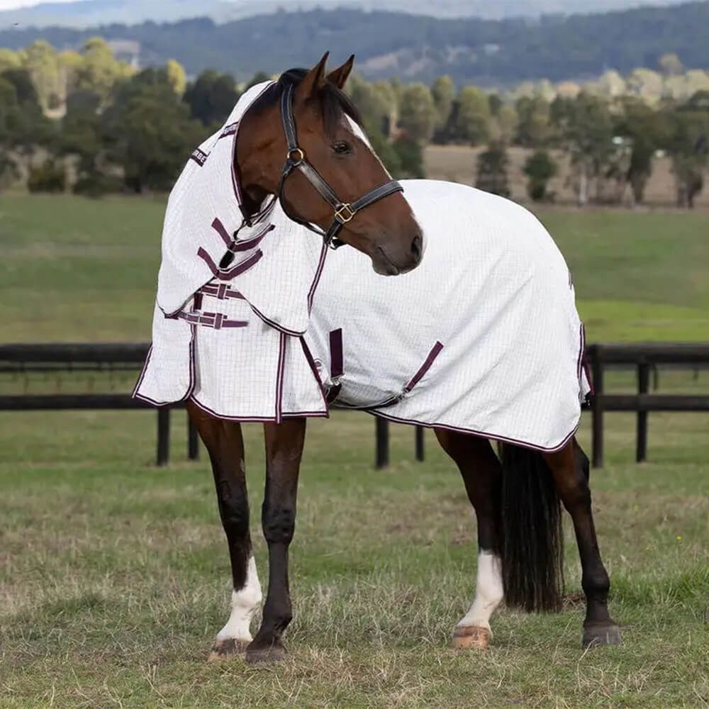 WeatherBeeta Pferde-Fliegendecke Weatherbeeta Hybrid Seasons Combo Neck