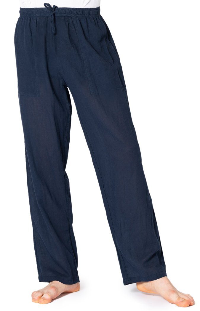PANASIAM Stoffhose Sommerhose PaSalu extra dünner Stoff für die sehr heißen Tage 100% Baumwolle Unisex Freizeithose für Damen & Herren Relaxhose