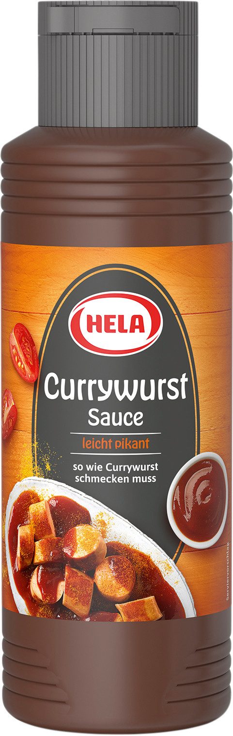 HELA Saucen, Hela Currywurst Sauce leicht pikante Würzsauce für Currywust 300ml