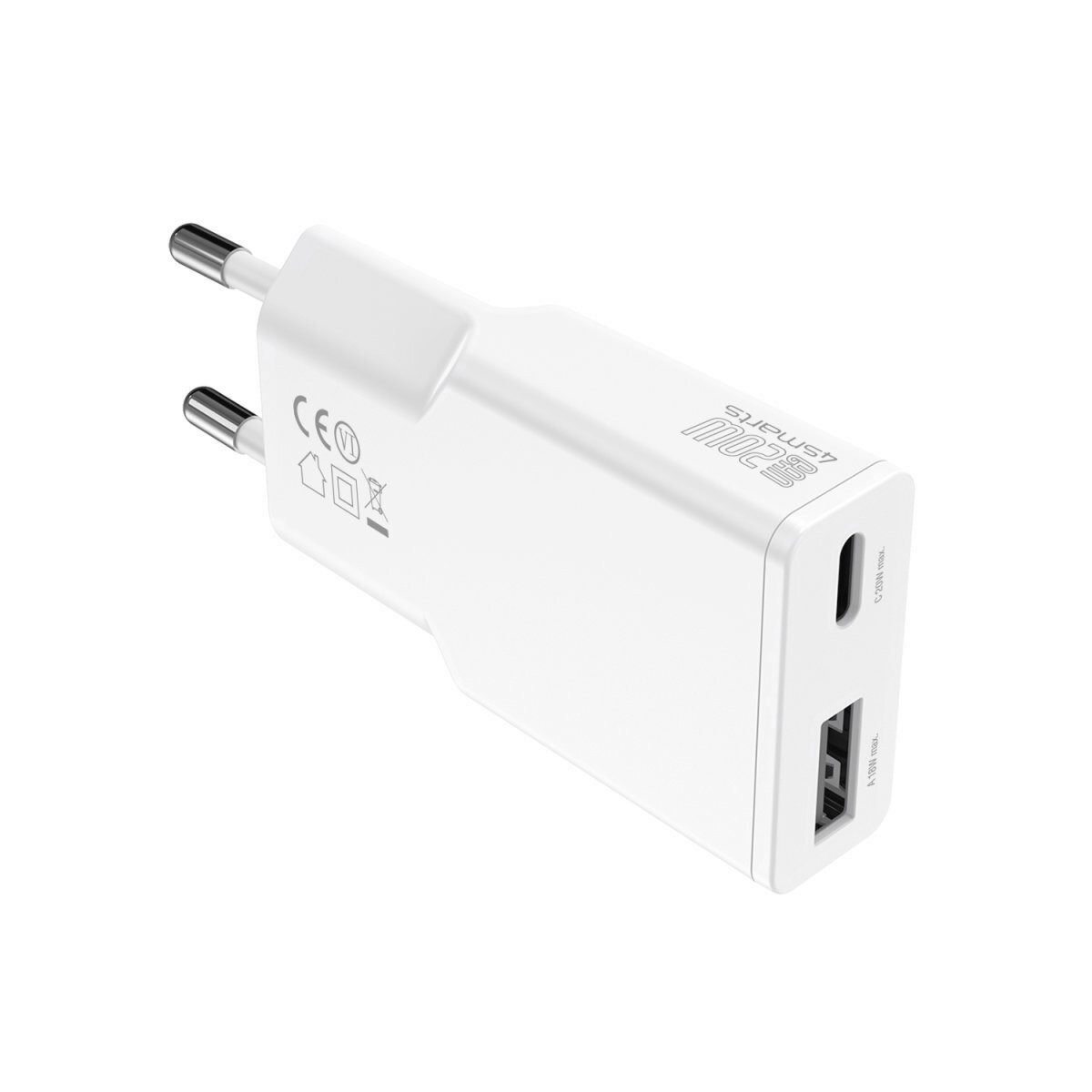 4smarts PDPlug Duos Slim 20W GaN Handy-Netzteile (Kraftvoller Dual-Lader)