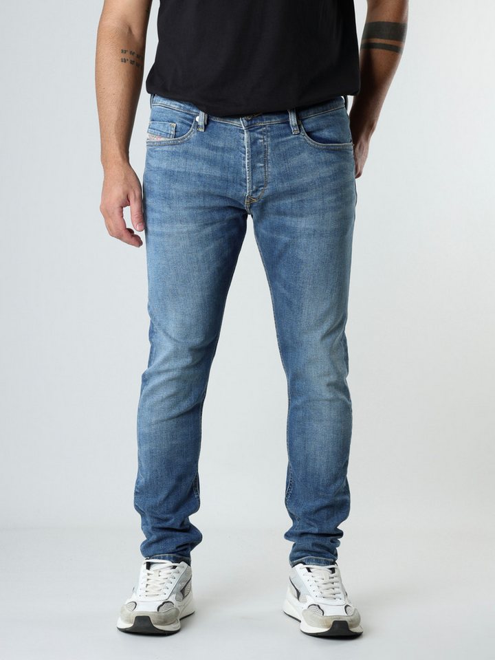Diesel Skinny-fit-Jeans Schmale Röhrenjeans - TEPPHAR-X Leichter Denim, hoher Stretch