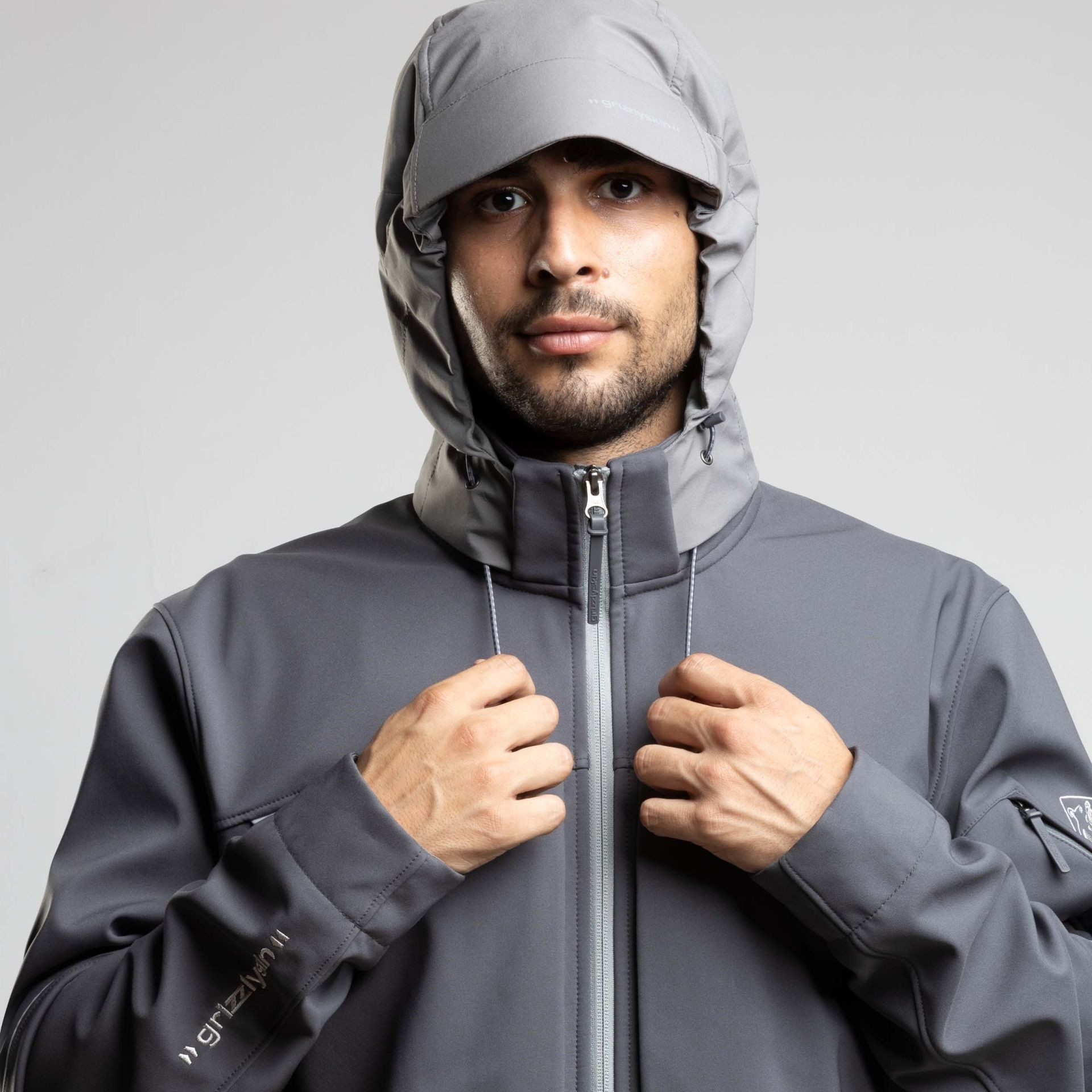 Softshelljacke Kapuze für Hybrid Softshelljacke "Resist"