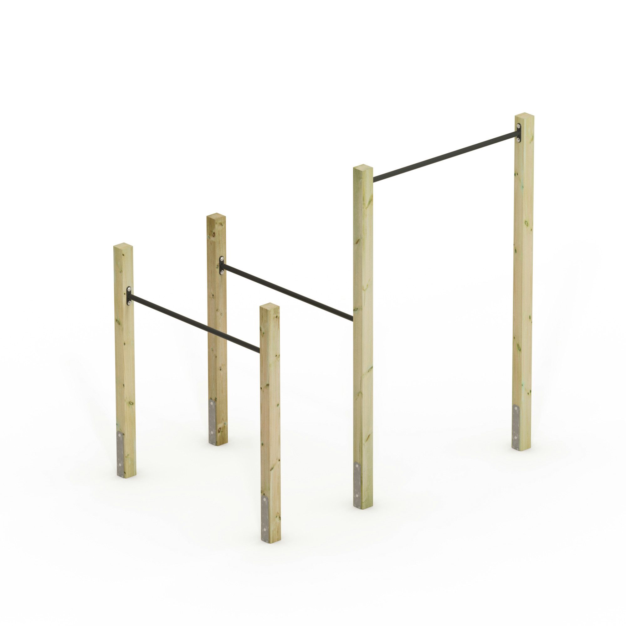 Wickey Turnreck FIT Base 505 - Spielgerät & Calisthenics-Station - Kinder & Erwachsene, (Kraftstation, Fitnessstation, Sportgeräte für zuhause, Workout, Krafttraining, Gymtower, Fitnessturm, Für Kraft, Koordination & Spielspaß für Kinder & Erwachsene bis 100 kg), Witterungsbeständig mit 5 Jahren Garantie auf Holz- und HDPE-Teile*