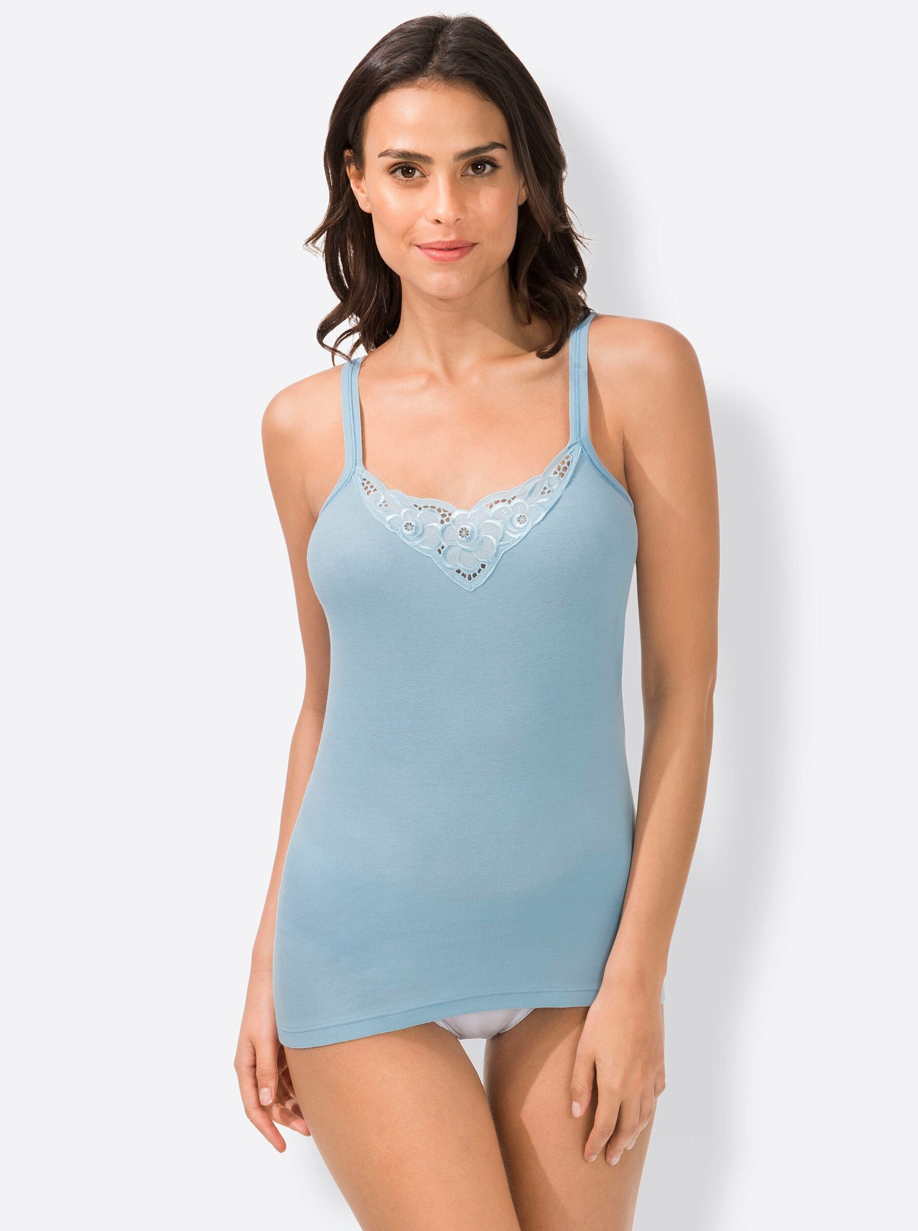 Witt Achselhemd Trägerhemd Ärmellos (3-St) Ohne Bügel günstig online kaufen