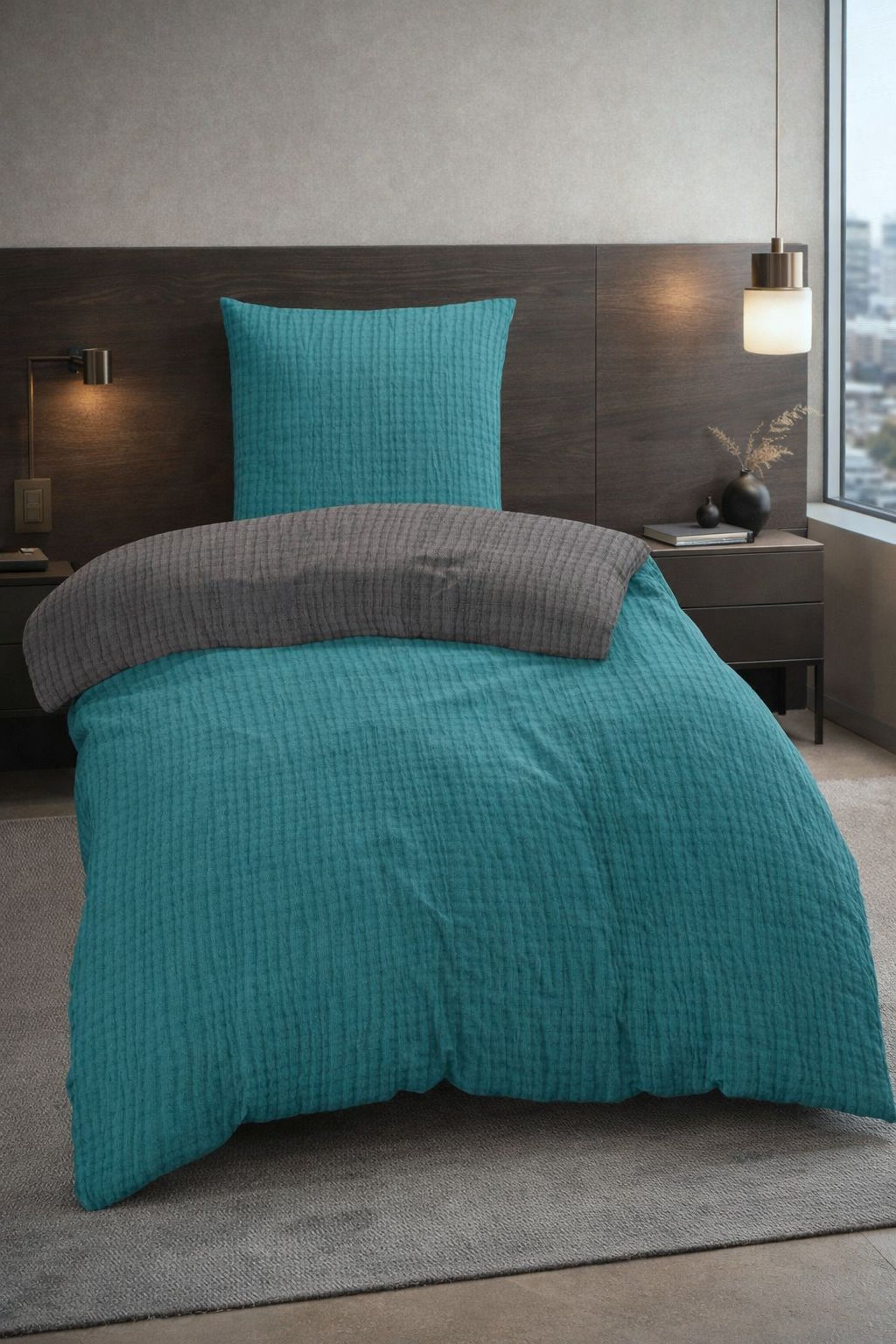 One Home Bettwäsche Musselin Malou, Musselin, 2 teilig, Komfort, weiche Baumwolle für Sommer und Winter geeignet – Bild 2 von 5