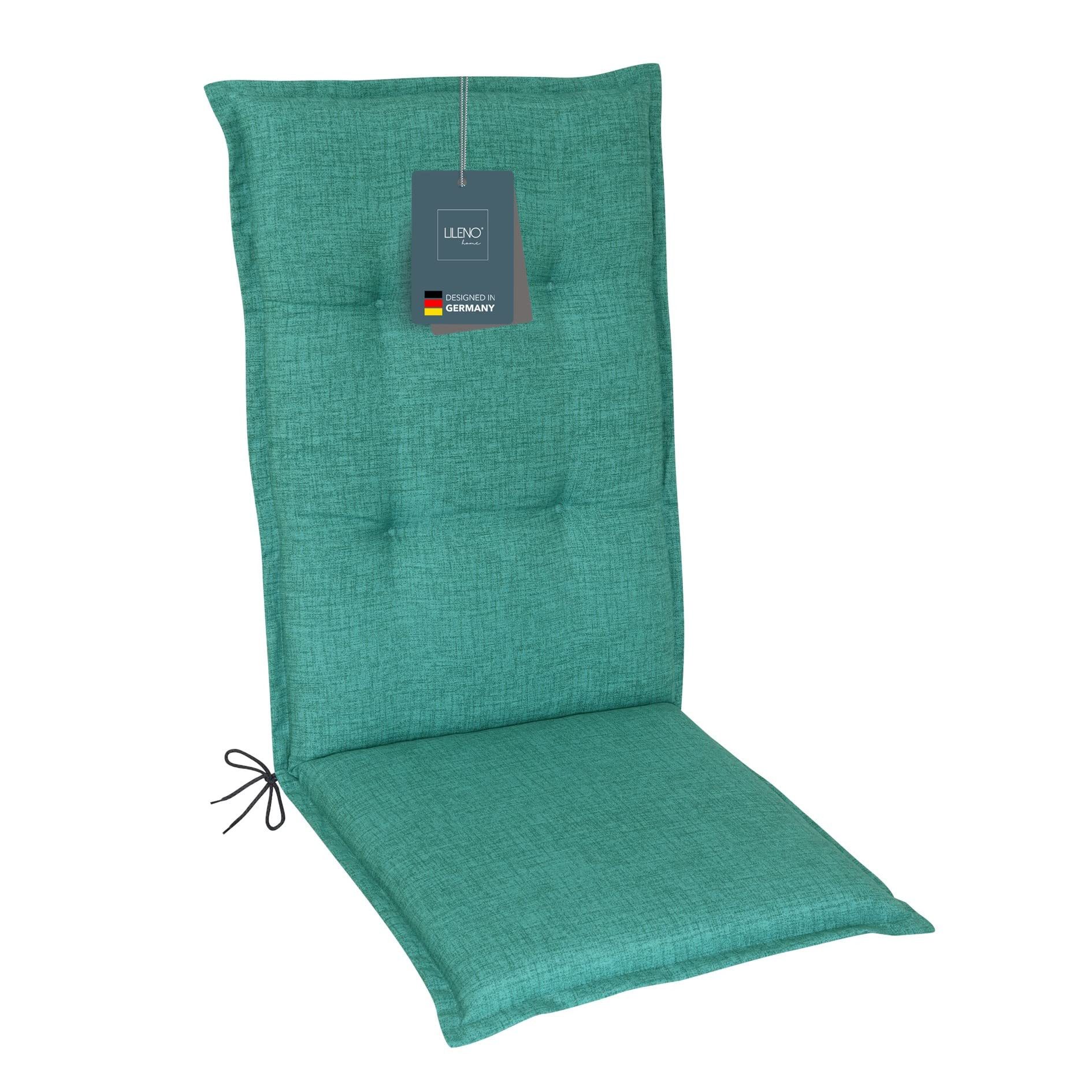LILENO HOME Hochlehnerauflage Gartenstuhl Auflage, bequeme Sitzauflage für Gartenmöbel, Stuhlkissen, (1 St., 1er Set), Polsterauflage Bordeaux, Sitzpolster für Klappstühle