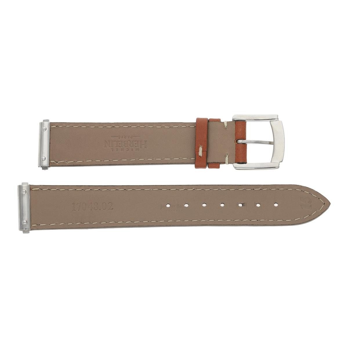 Michel Herbelin Uhrenarmband Michel Herbelin Uhrband BRAC17048A02 Antarès Leder braun 15 mm