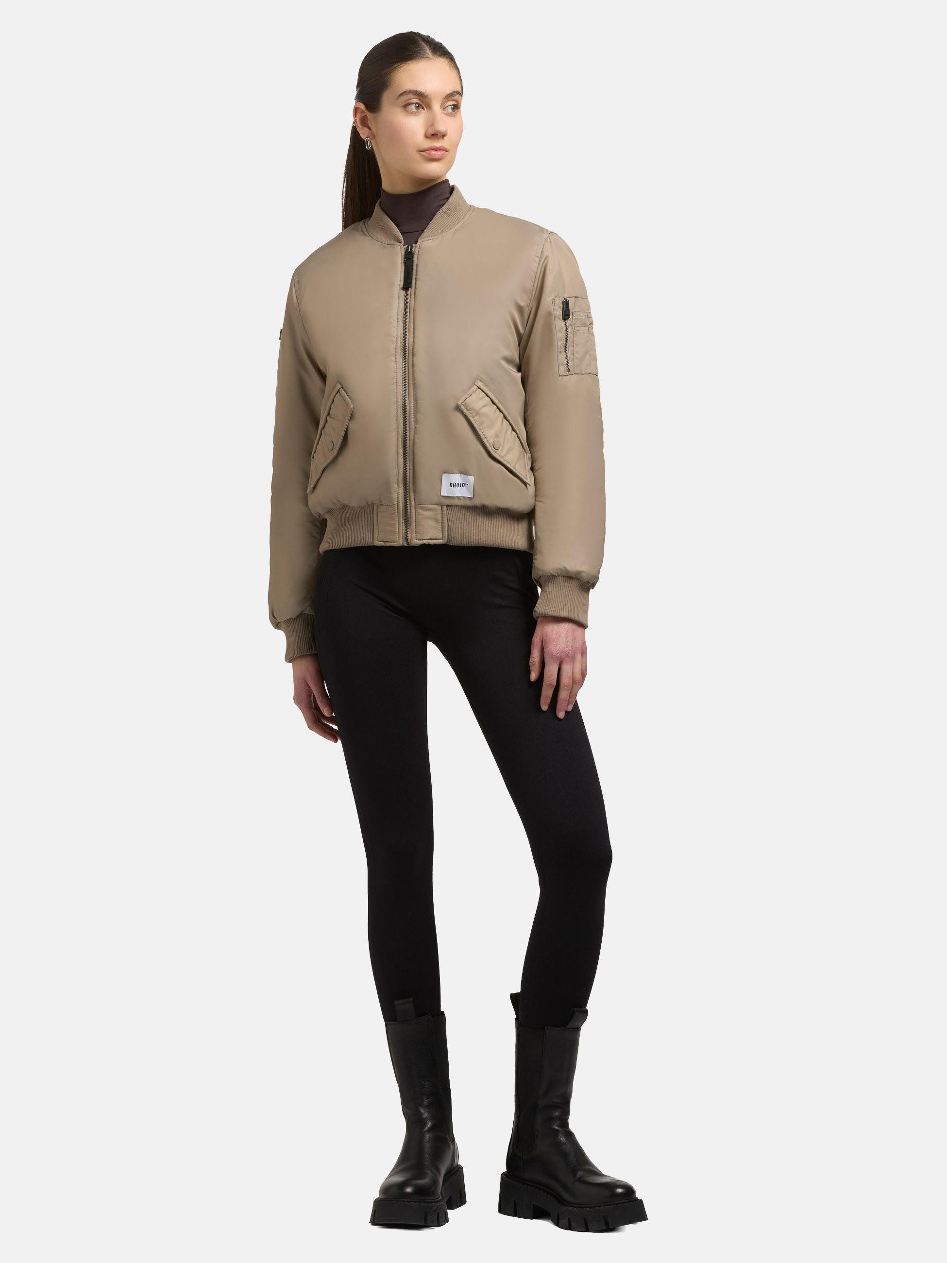 khujo Bomberjacke Kasia Modische kurze Damen Winterjacke