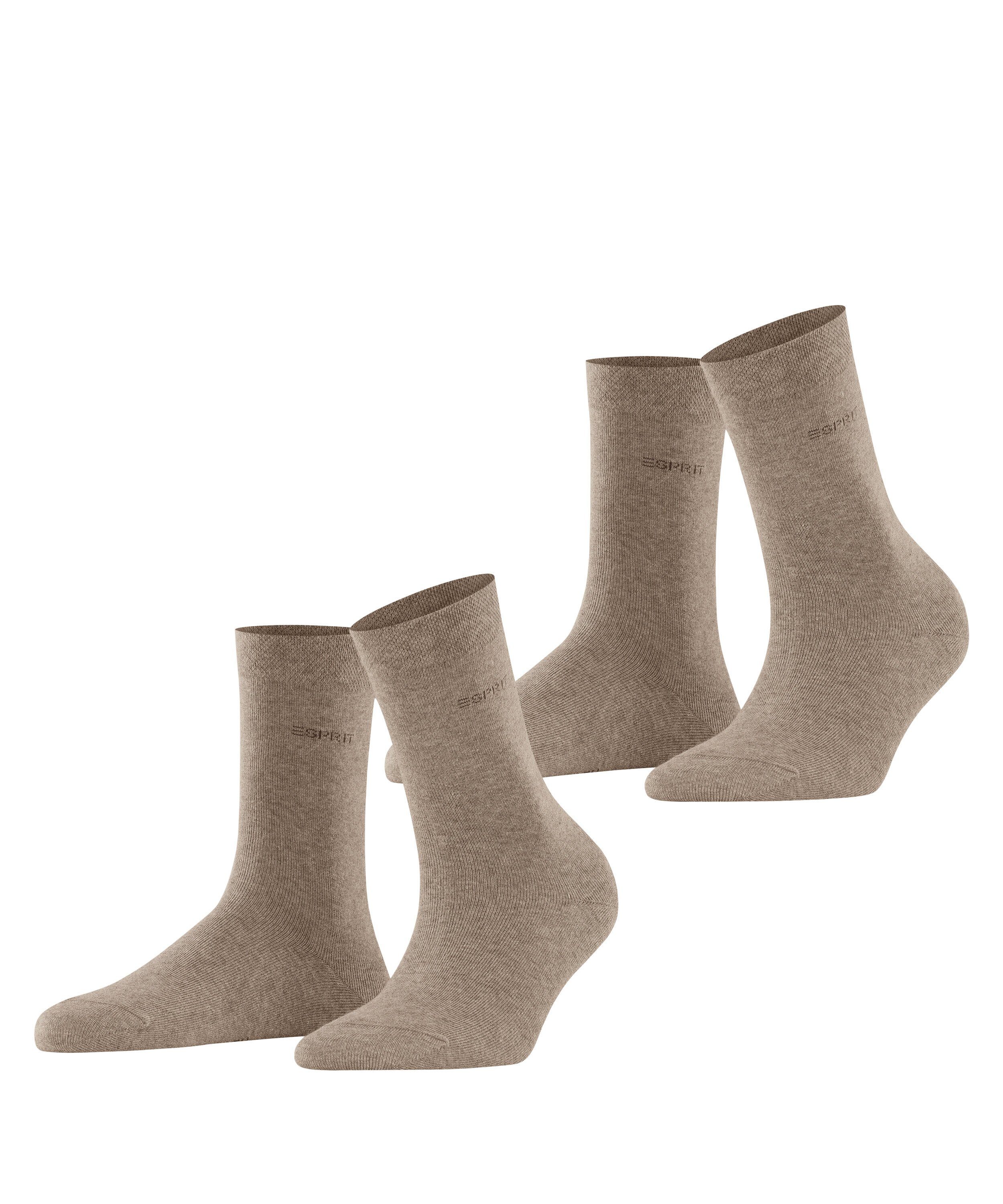 Esprit Socken Esprit Basic Easy 2-Pack Damen (2-Paar) aus hautfreundlicher Baumwolle
